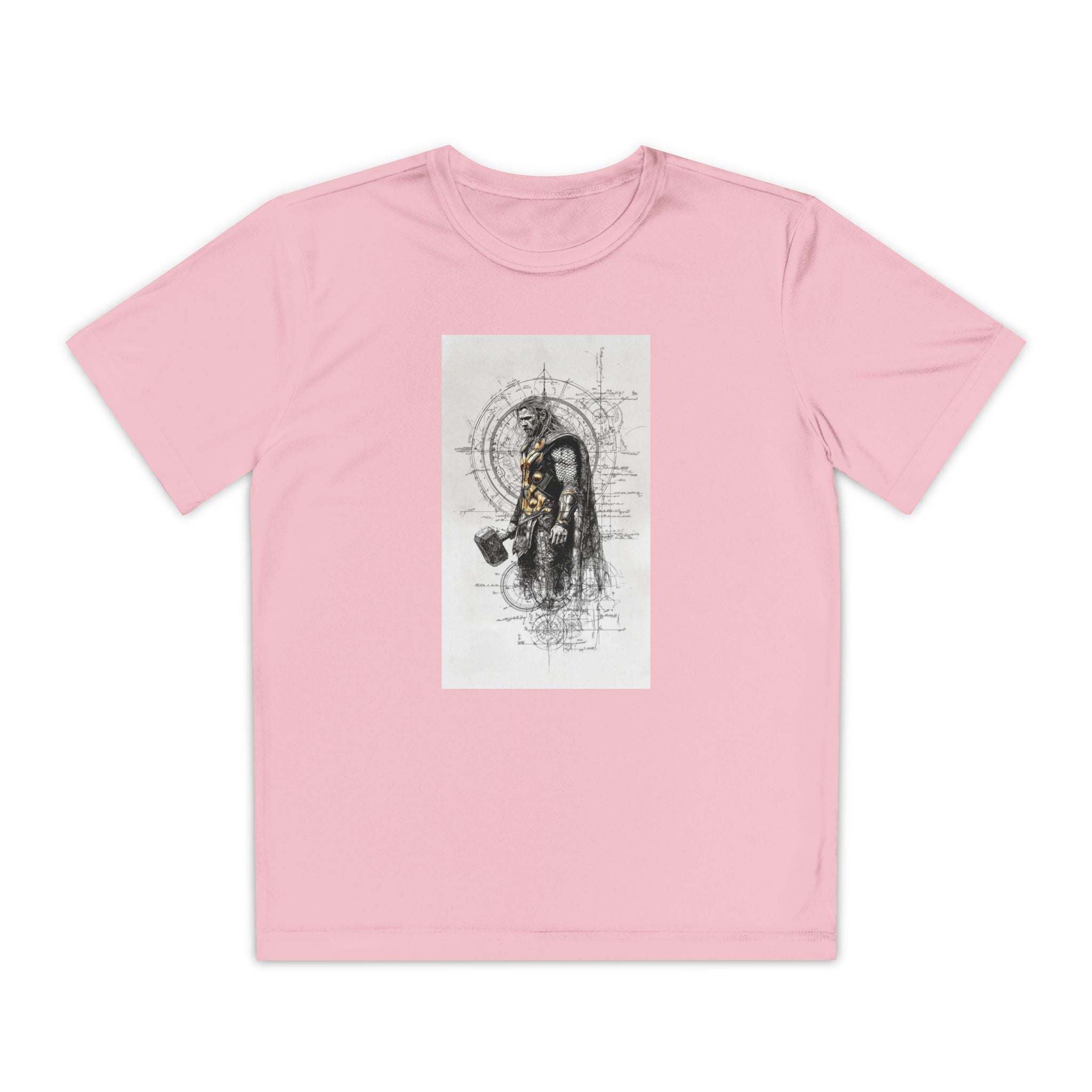 Superhero Youth T-Shirt Sports Graphic Tee, Cool Athletic Shirt for Kids