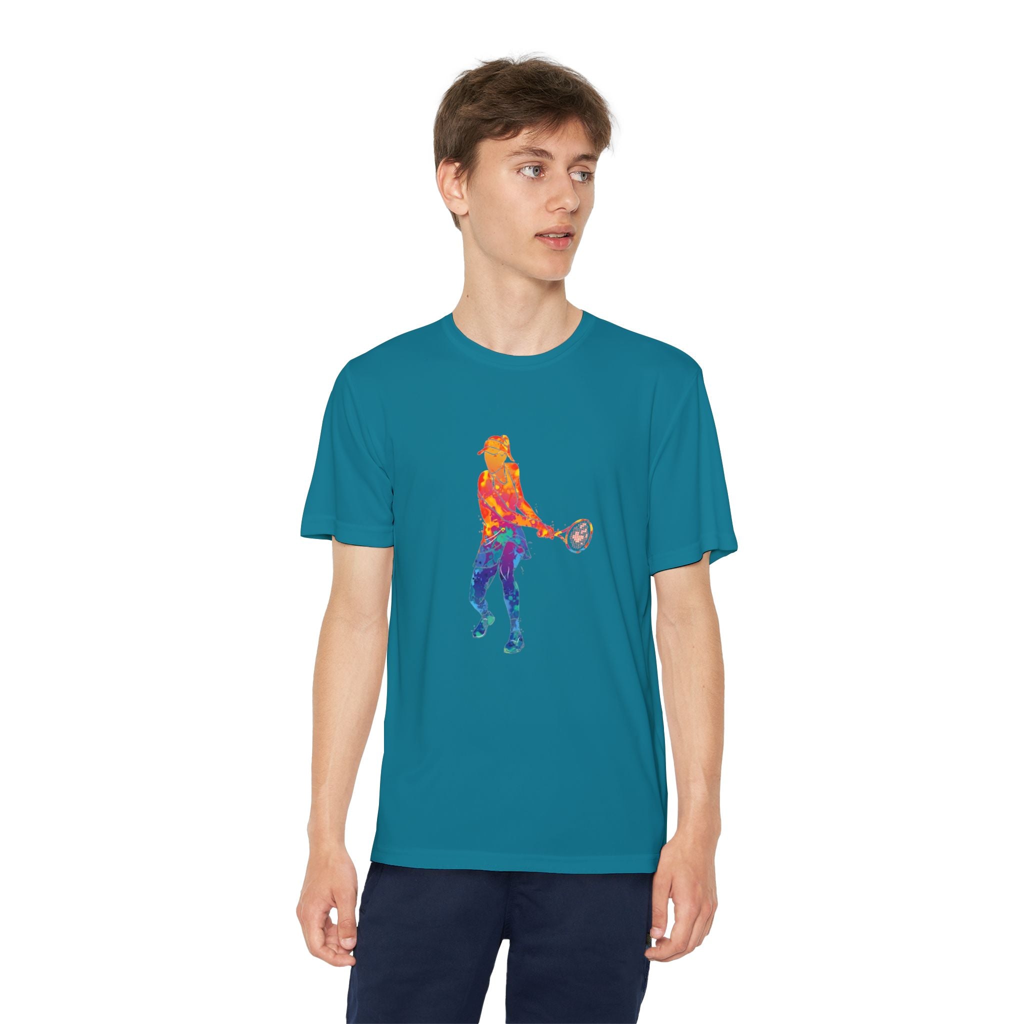 Tennis Youth Sports Graphic Tee, Cool Athletic Shirt for Kids, Perfect for Sports Events, Team Spirit, Birthday Gift, Summer Activities