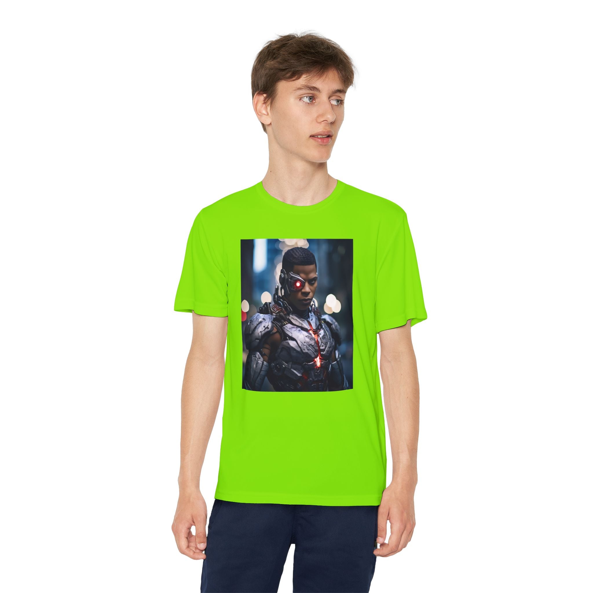 Cyborg Superhero Marvel Patriotic, Kids Graphic T-Shirt, Boys Hero Top, Girls Comic Book Clothing, Birthday