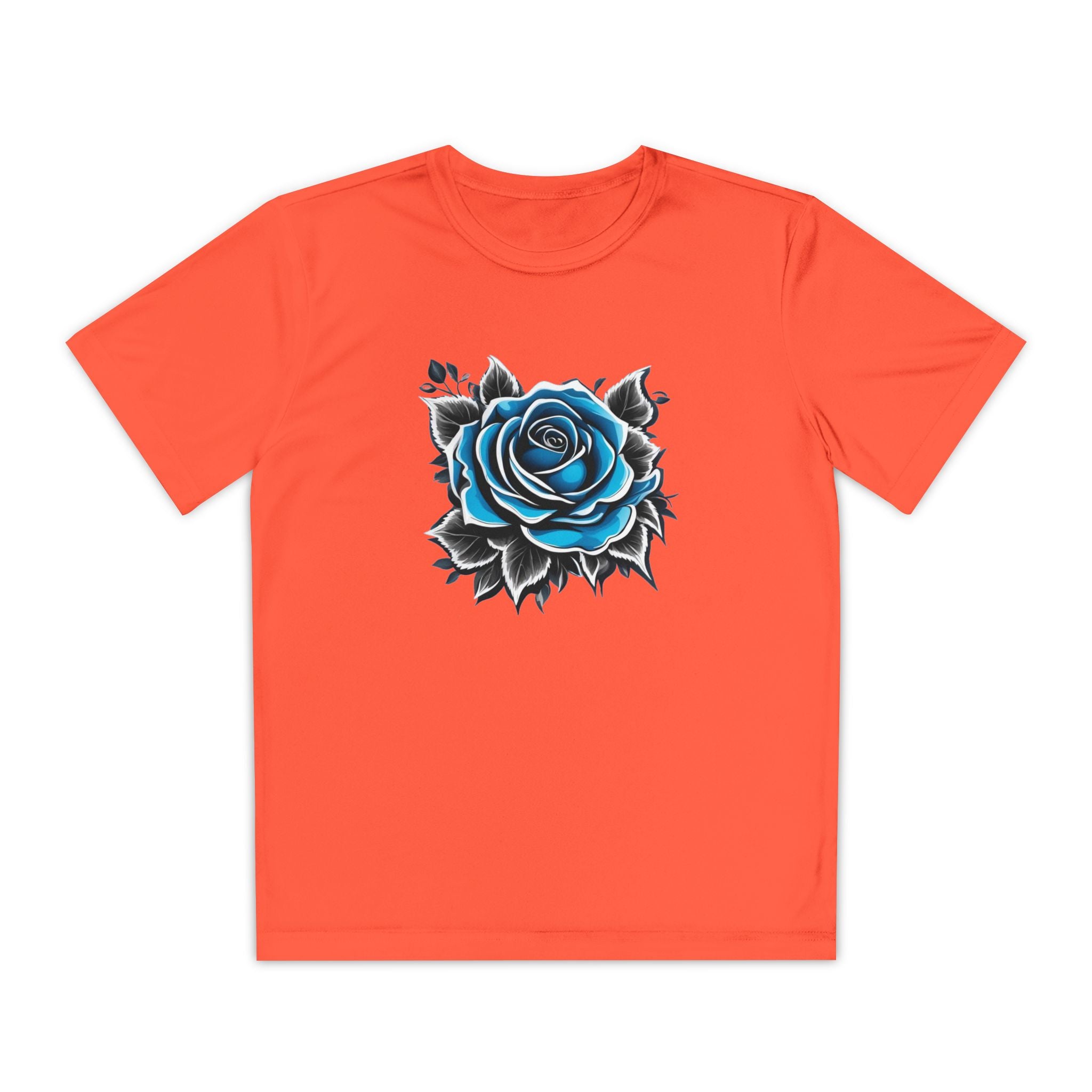 Flower Youth T-Shirt Sports Graphic Tee, Cool Athletic Shirt for Kids