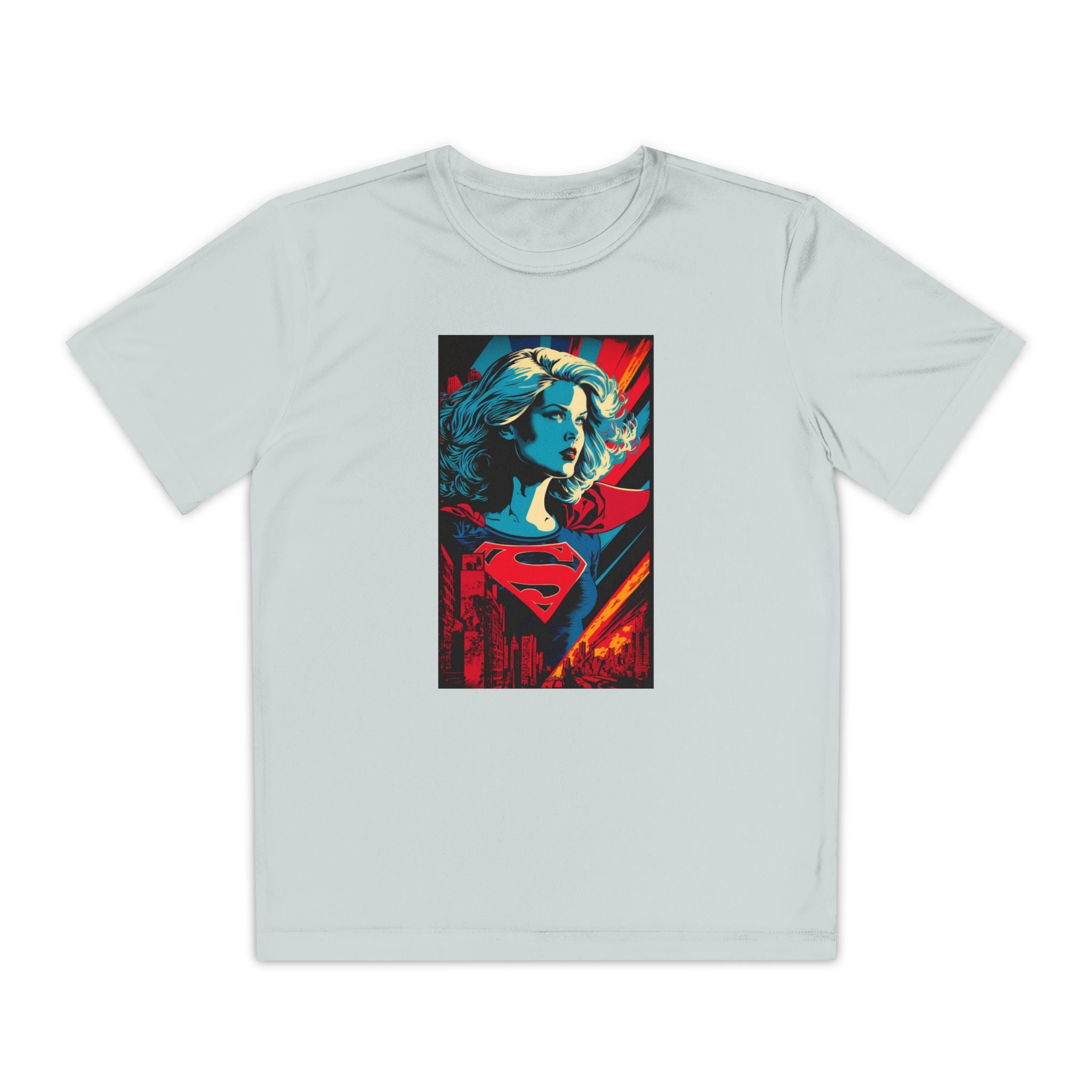 Superhero Youth T-Shirt Sports Graphic Tee, Cool Athletic Shirt for Kids