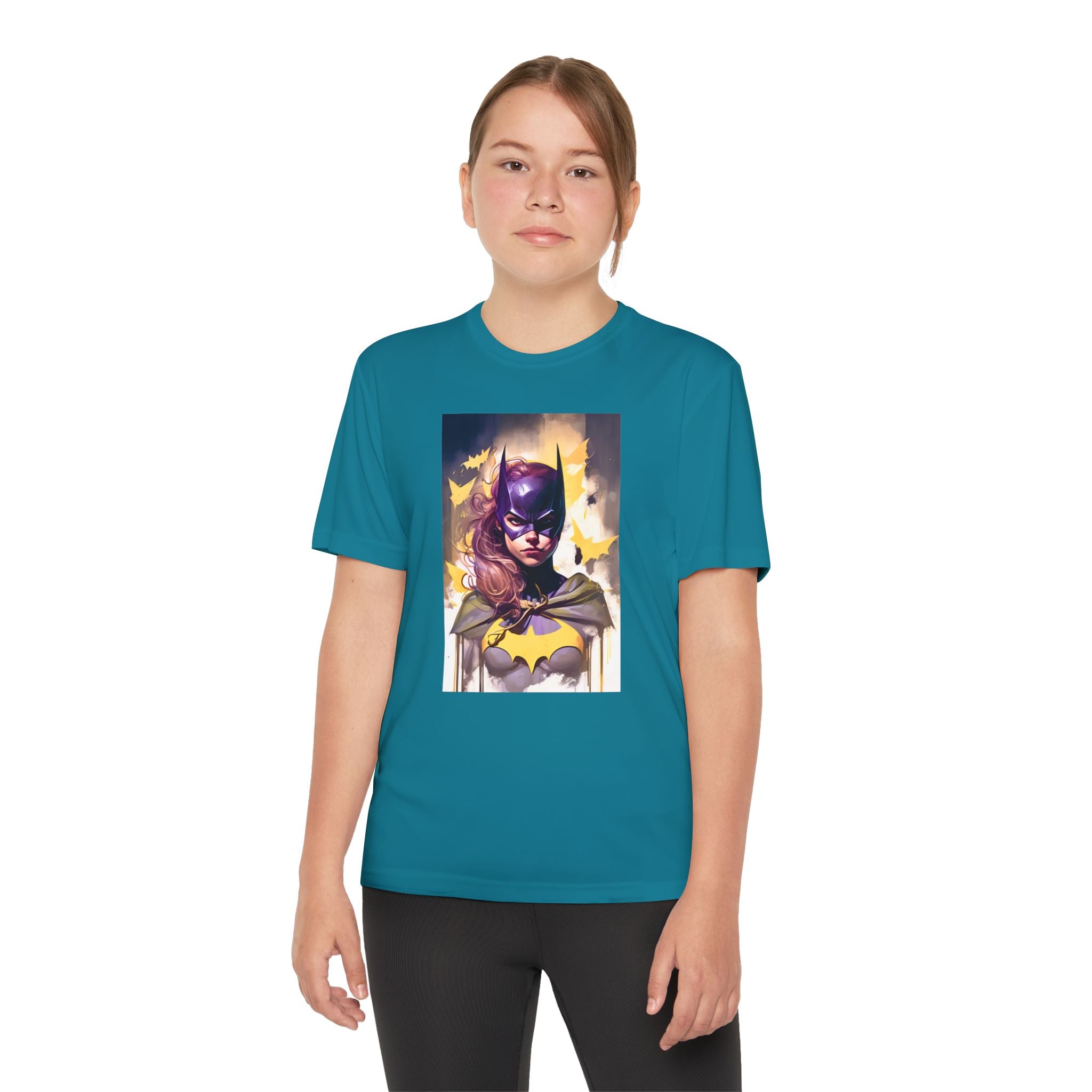 Superhero Youth T-Shirt Sports Graphic Tee, Cool Athletic Shirt for Kids