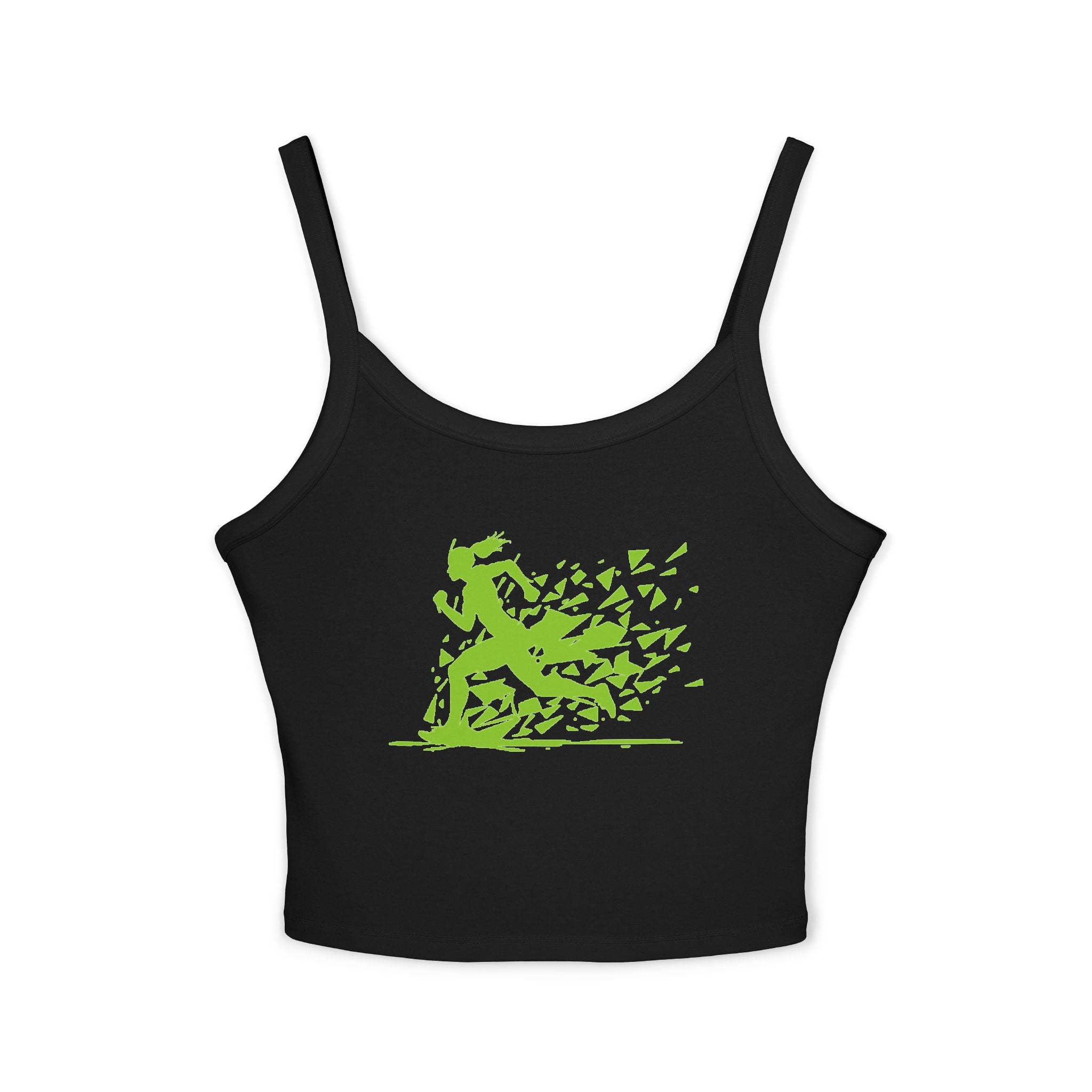 Running Woman Tank Top, Athletic Workout Top, Fitness Sleeveless Shirt, Jogging Muscle Tee, Exercise Gym Cami