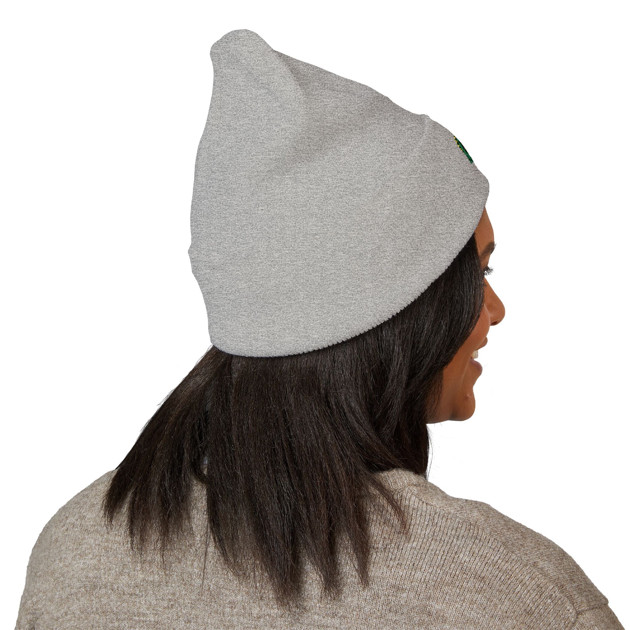 Embroidered Fishing Beanie, Fisherman Gift, Outdoor Winter Hat, Fishing Lover Apparel, Fishing Beanie with Embroidery