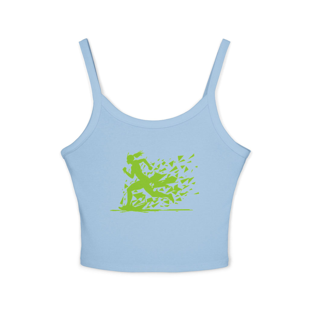 Running Woman Tank Top, Athletic Workout Top, Fitness Sleeveless Shirt, Jogging Muscle Tee, Exercise Gym Cami