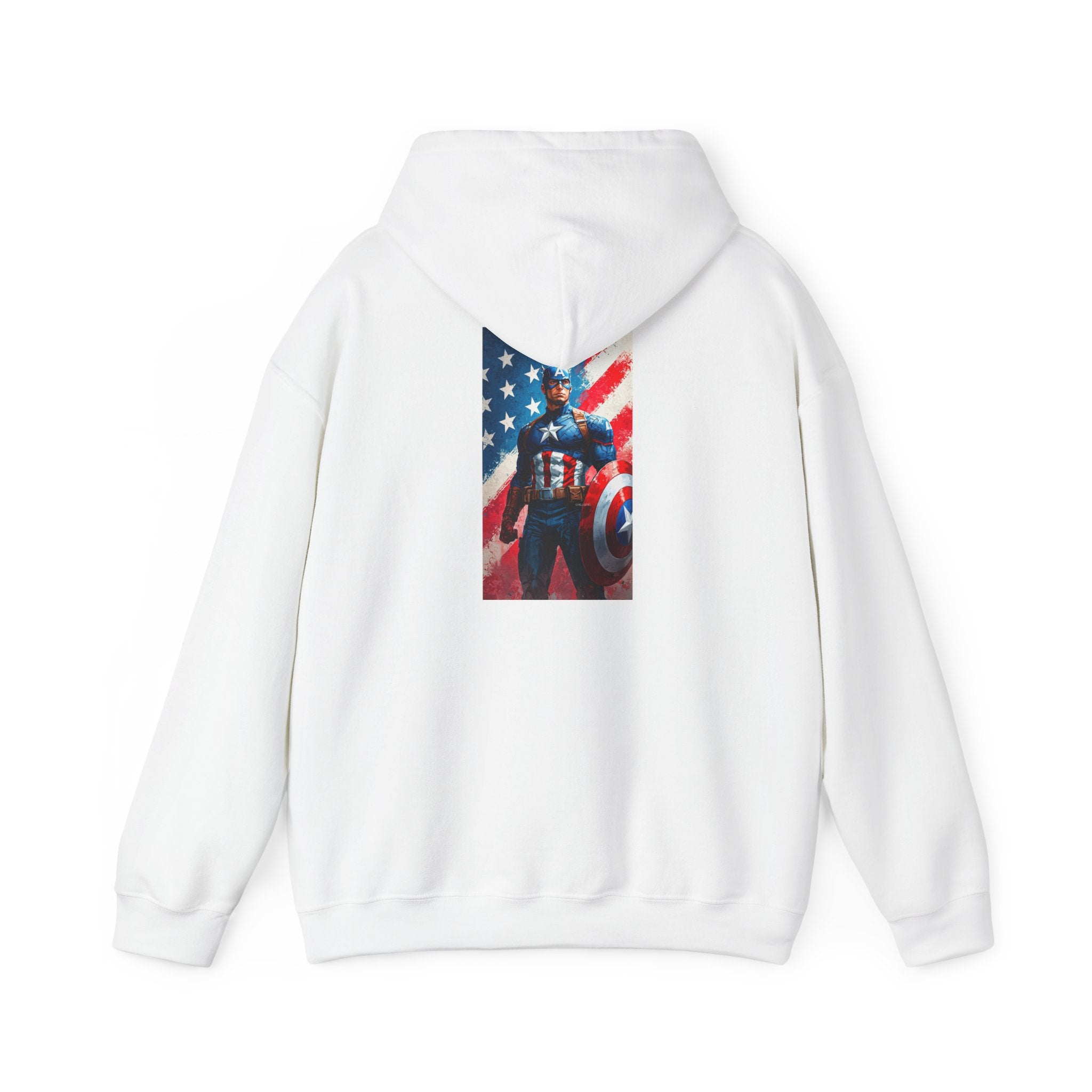 Hooded Sweatshirt - Captain America Design