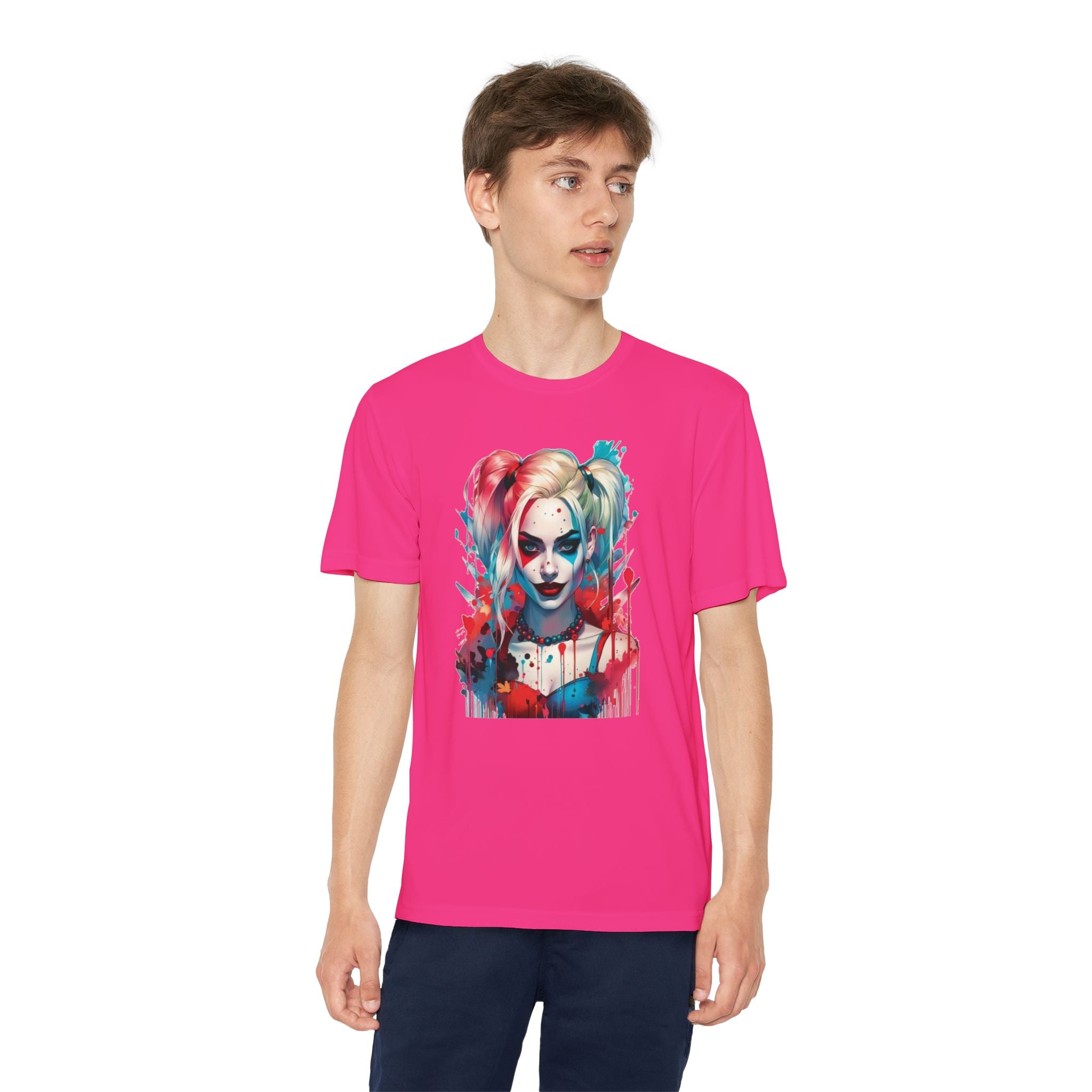 Superhero Youth T-Shirt Sports Graphic Tee, Cool Athletic Shirt for Kids