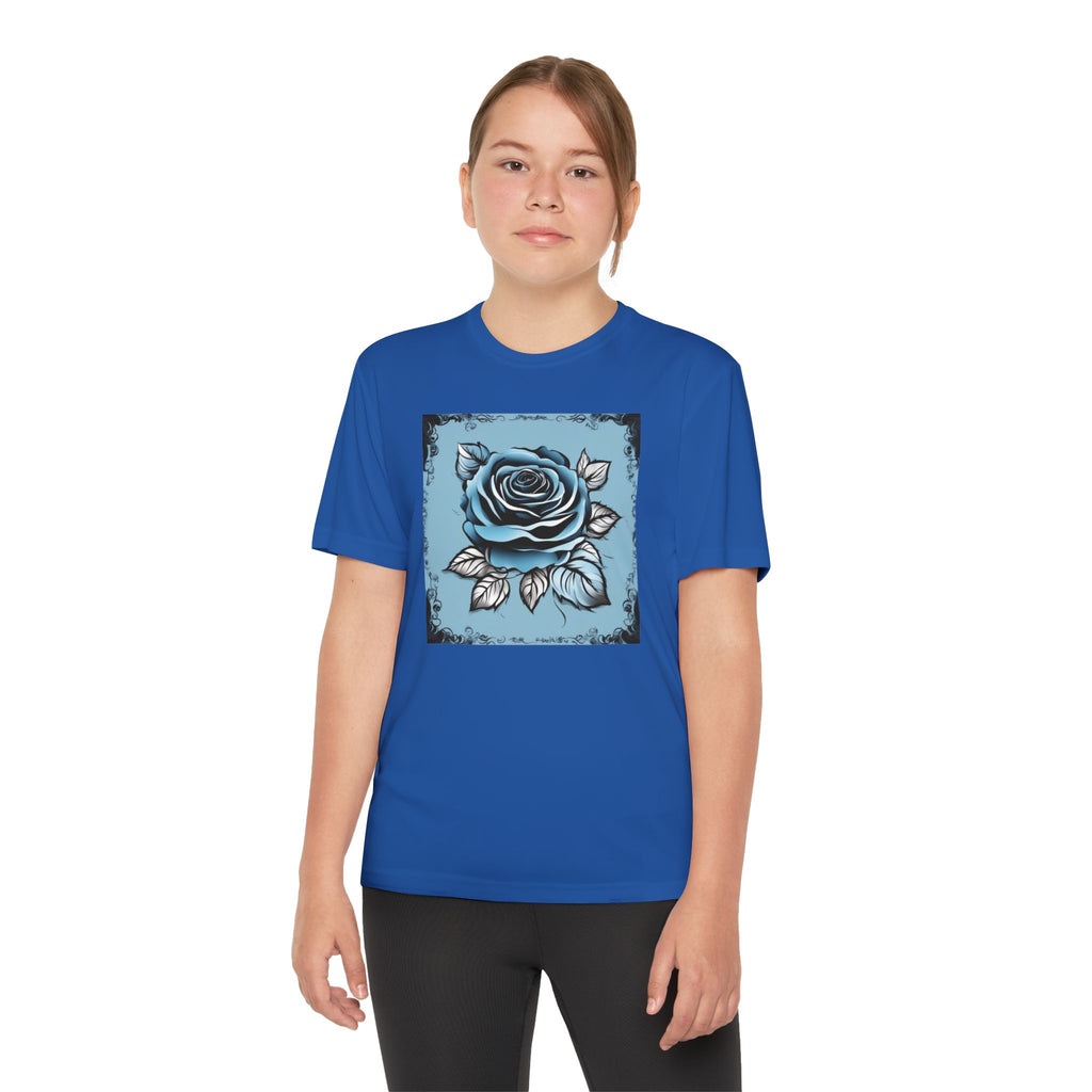 Flower Youth Tshirt, Girls Floral Tee, Kids Spring Shirt, Children's Botanical Top, Teen Blossom T-Shirt