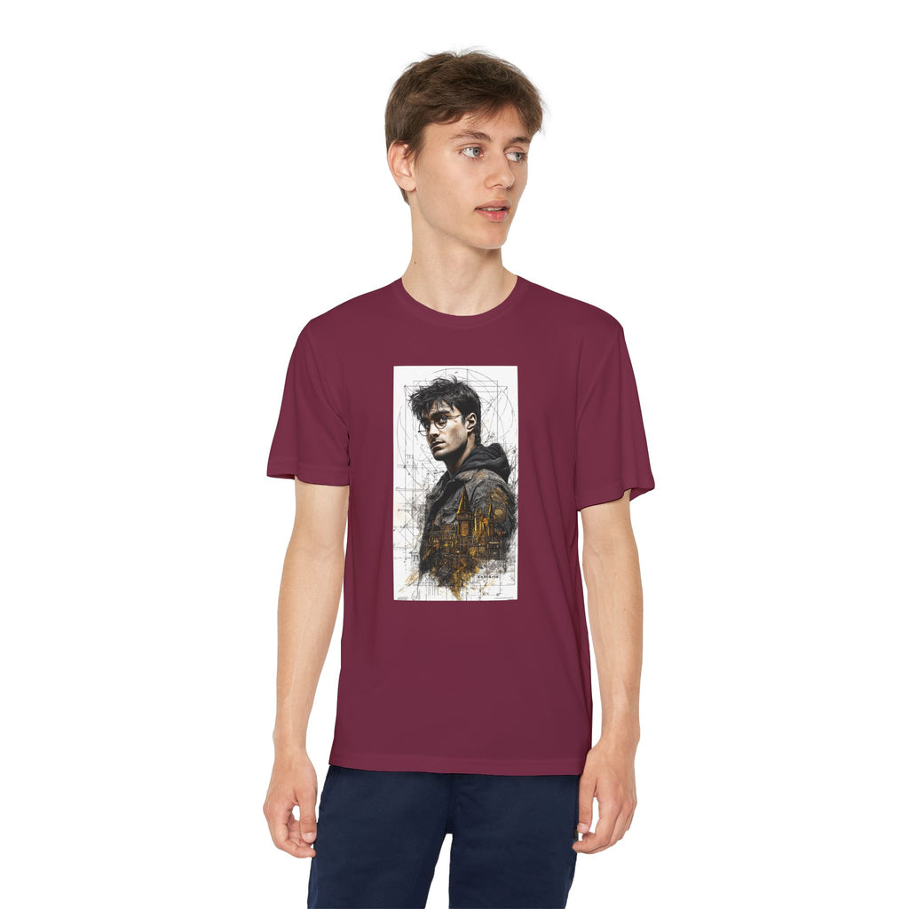 Youth Competitor Tee - Harry Potter, Wizard School Shirt, Magical Kids Top, Hogwarts Fan Gift, Sorcerer's Stone T-Shirt