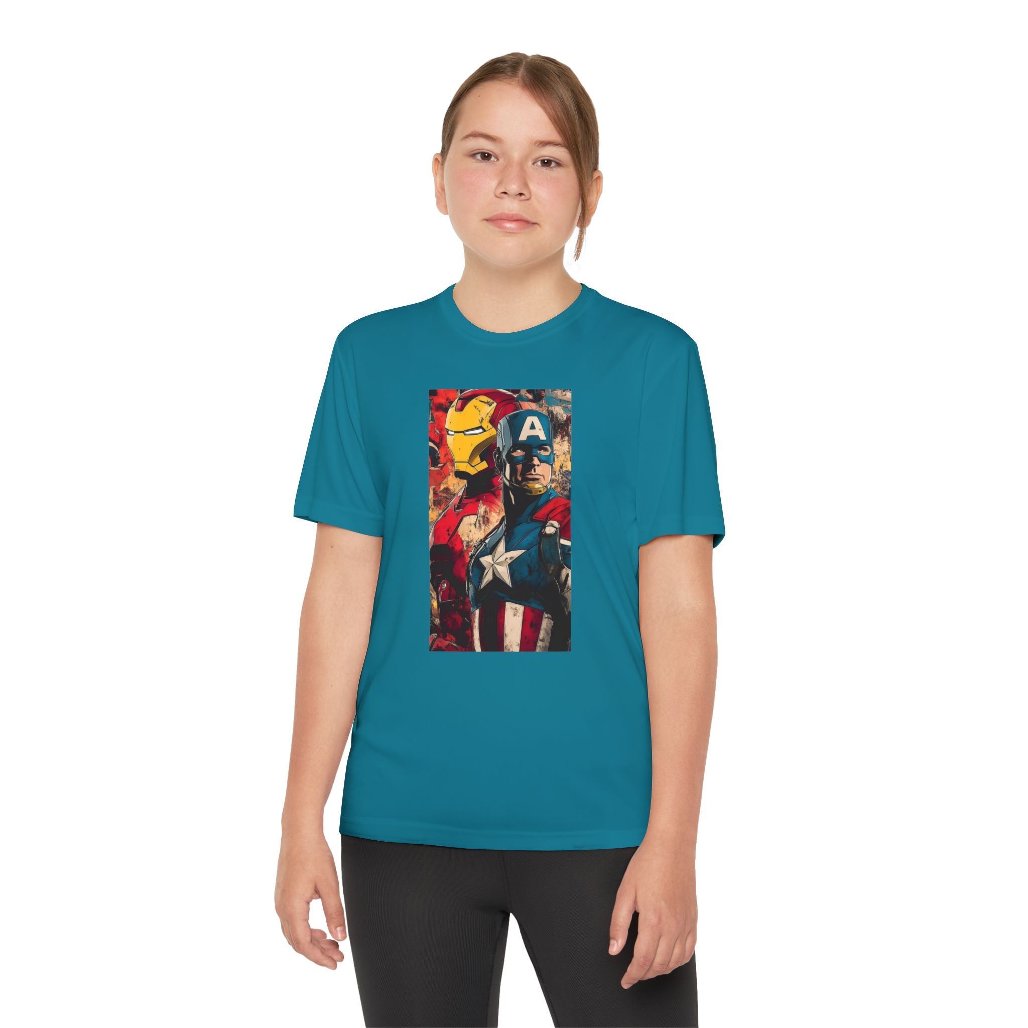 Advengers Youth T-Shirt Sports Graphic Tee, Cool Athletic Shirt for Kids, Perfect for Sports Events, Team Spirit