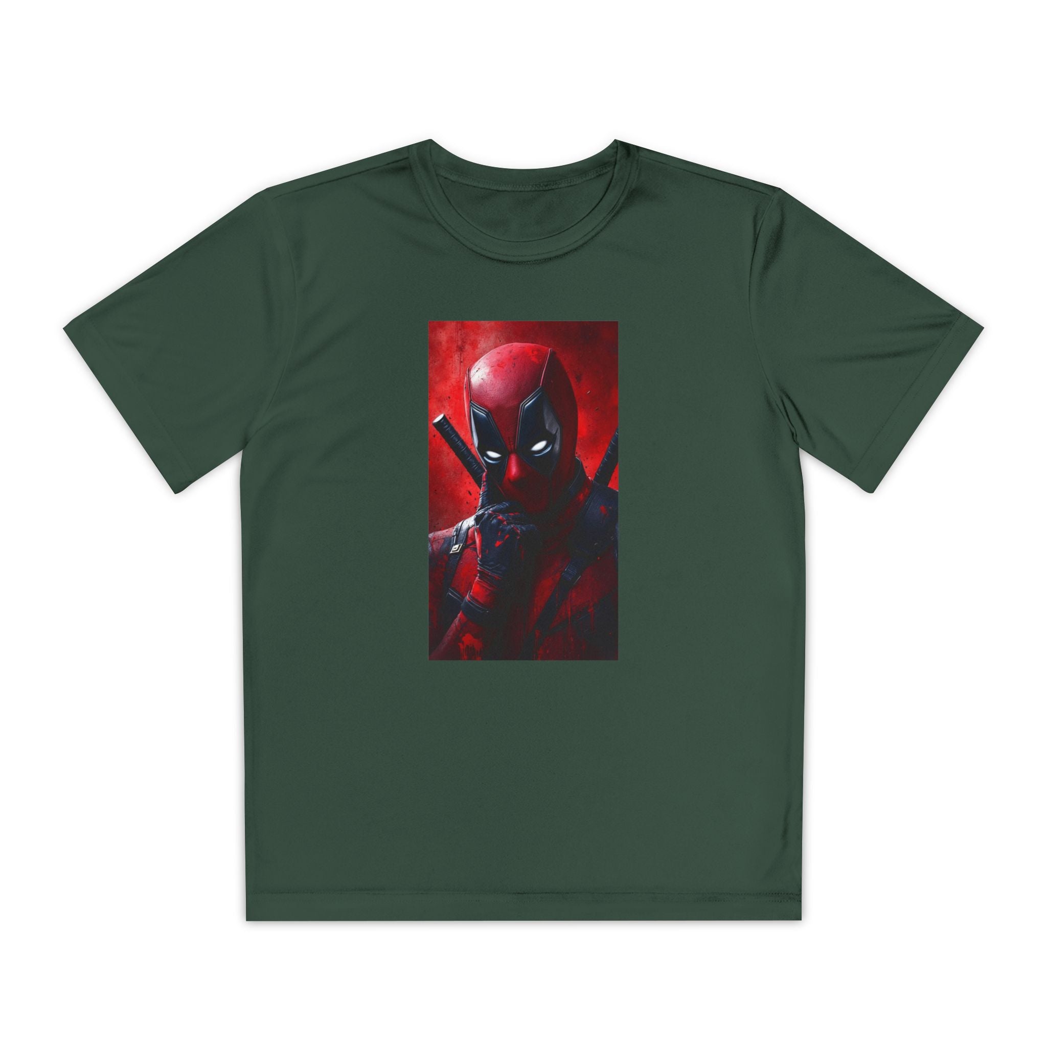 Deadpool Superhero Marvel Patriotic, Kids Graphic T-Shirt, Boys Hero Top, Girls Comic Book Clothing, Birthday
