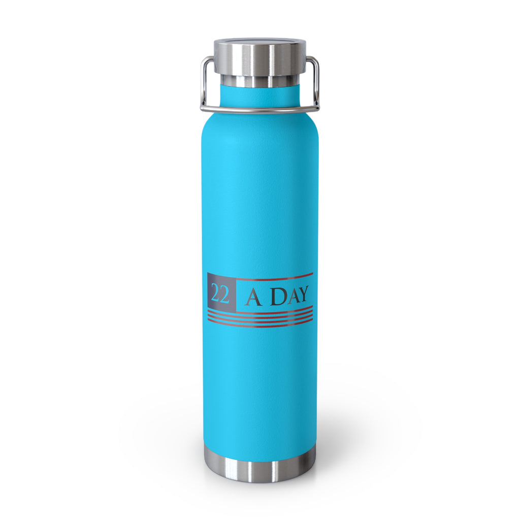22 A Day Patriotic Copper Insulated Water Bottle