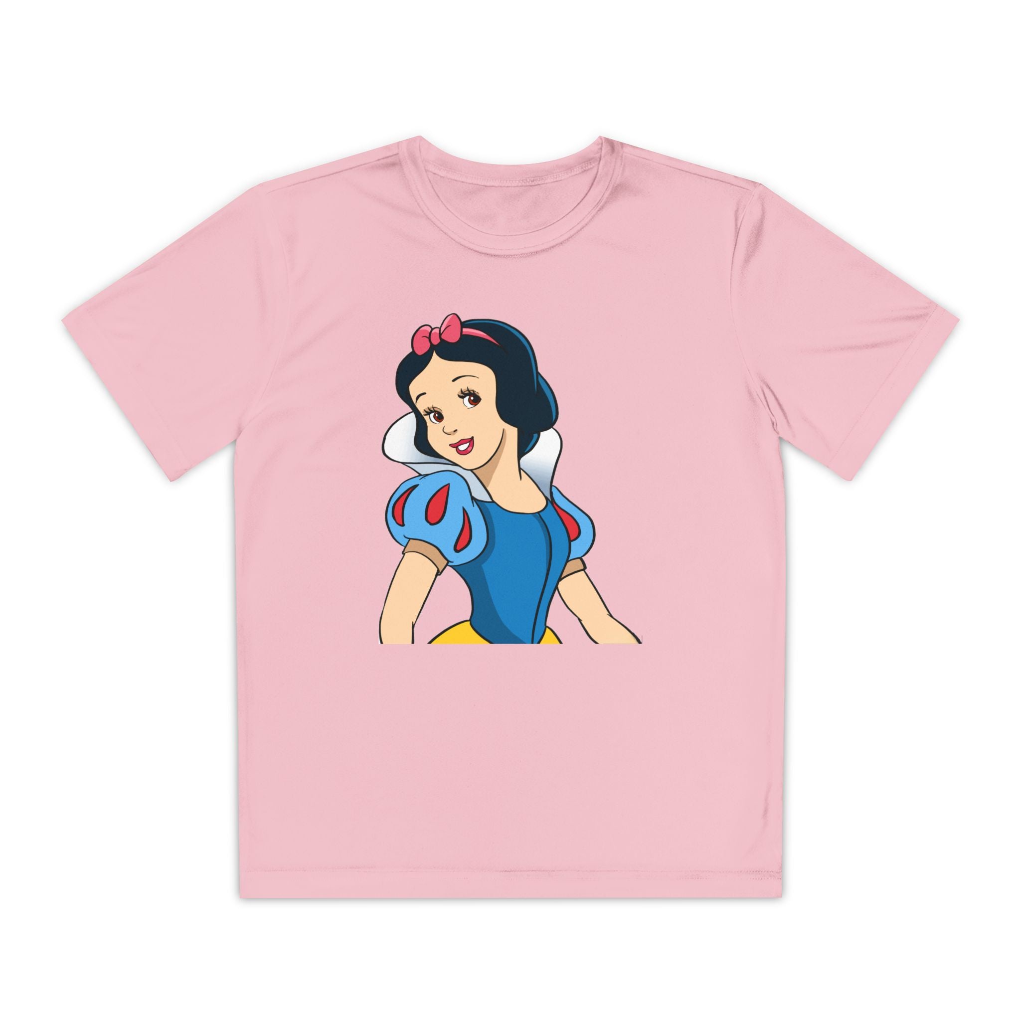 Snow White Youth T-Shirt Sports Graphic Tee, Cool Athletic Shirt for Kids, Perfect for Sports Events, Team Spirit