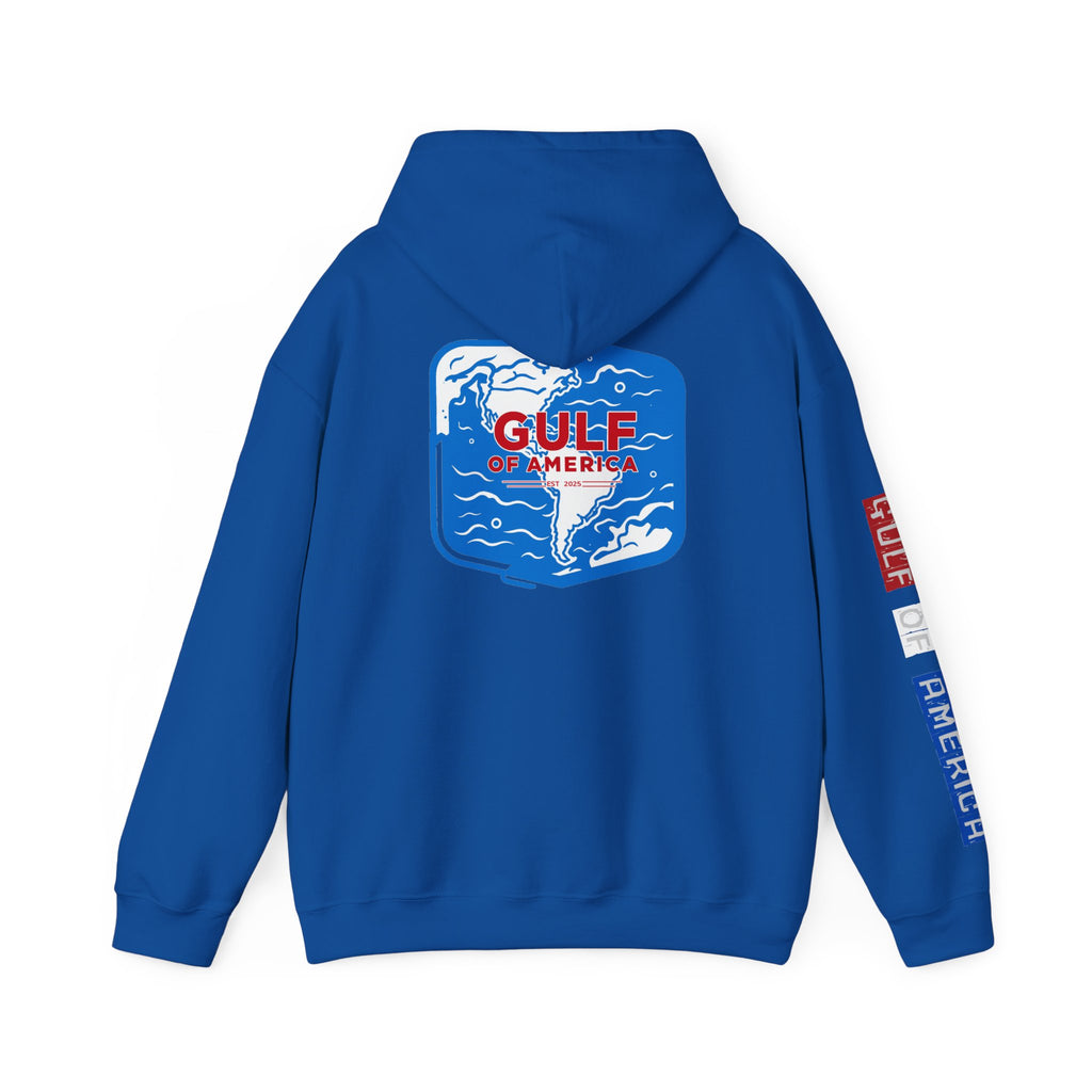 Gulf Of America Patriotic Hoodie, USA Patriotism Sweatshirt, American Flag Pullover, Independence Day Apparel, Fourth of July Gift