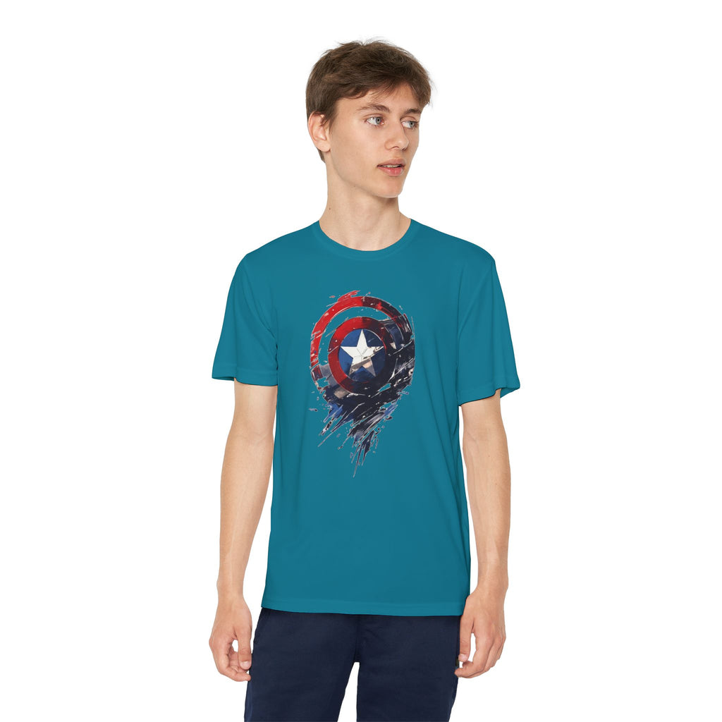Advengers Youth T-Shirt Sports Graphic Tee, Cool Athletic Shirt for Kids