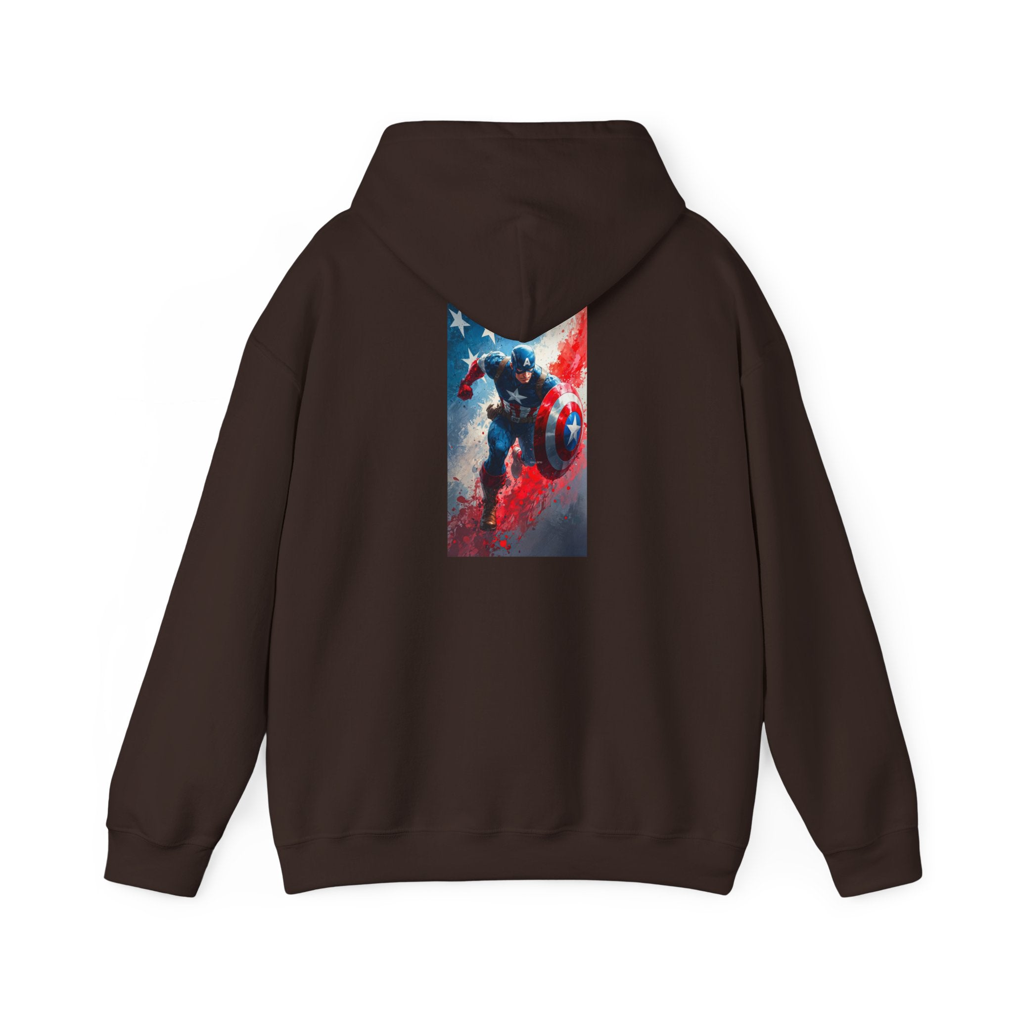 Hooded Sweatshirt - Captain America Design