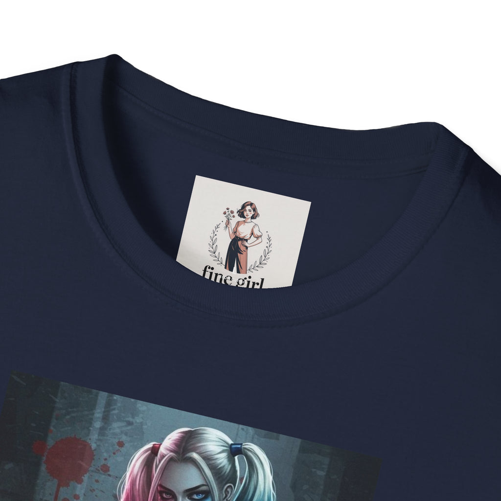 Haily Quinn Superhero Marvel Unisex Softstyle T-Shirt, Comic Book Tee, Graphic Novel Shirt, Geeky Clothing, Cosplay Costume Top