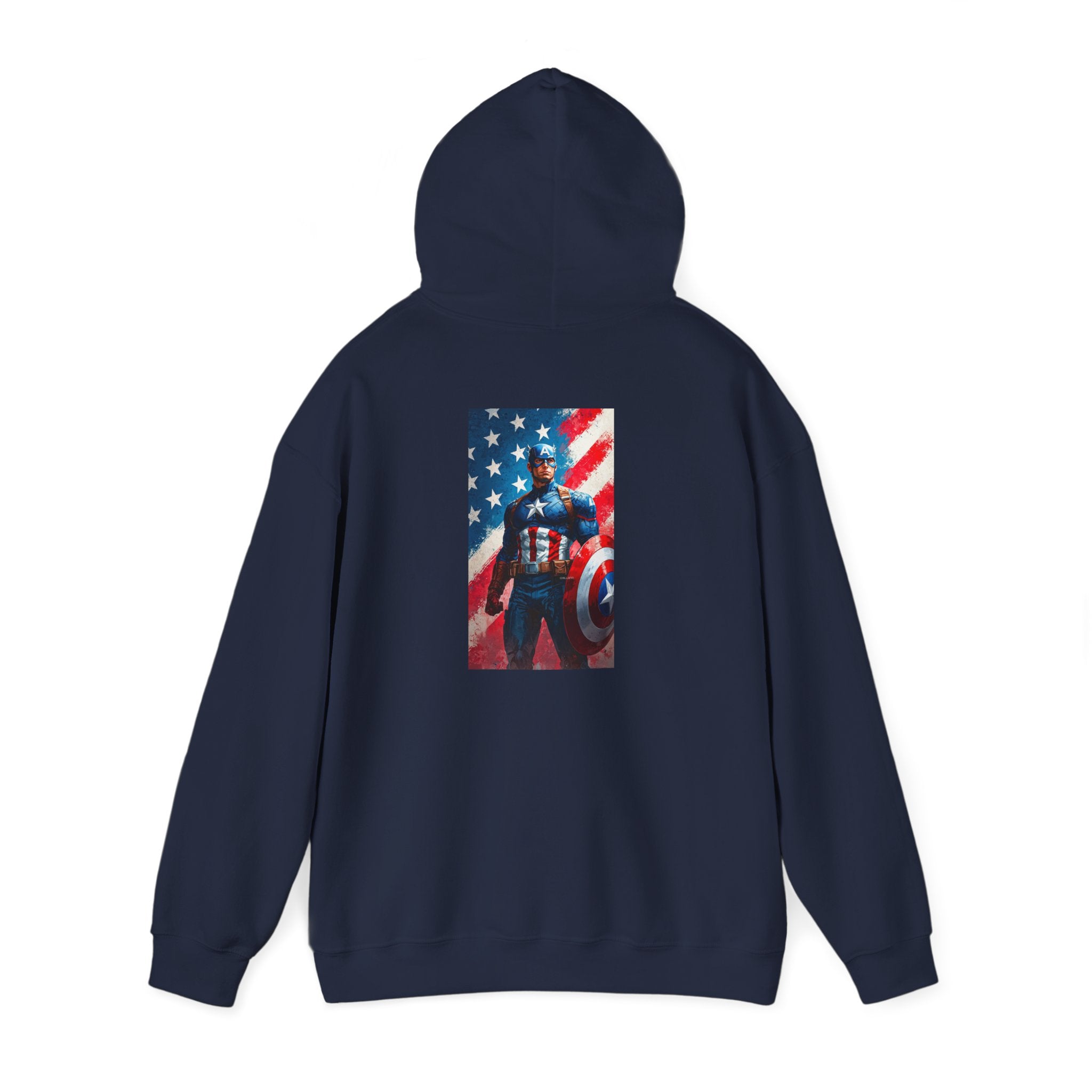 Hooded Sweatshirt - Captain America Design