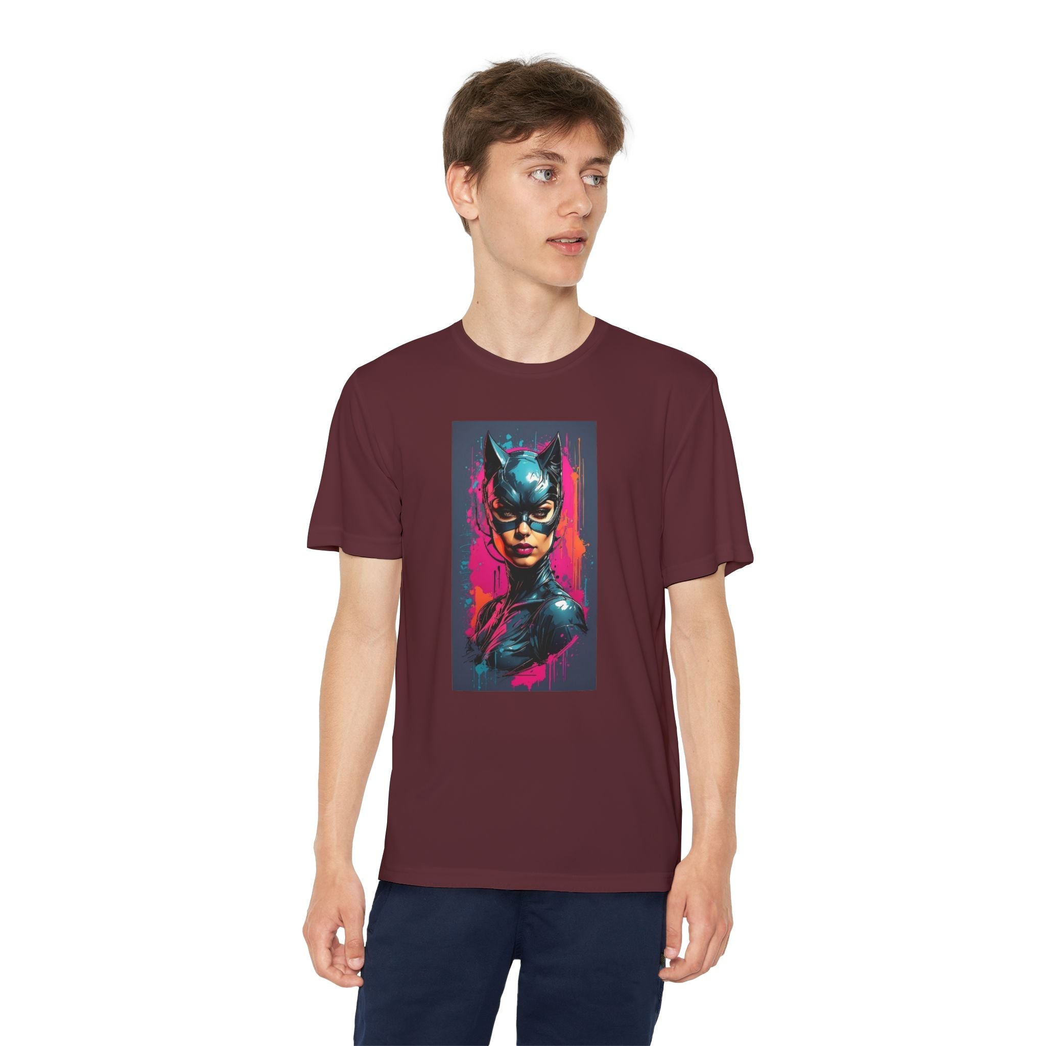 Superhero Youth T-Shirt Sports Graphic Tee, Cool Athletic Shirt for Kids