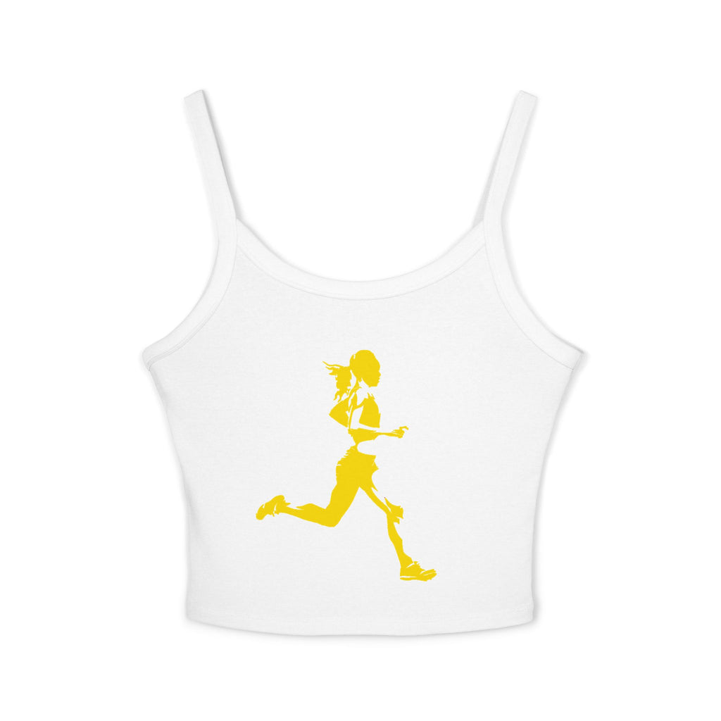 Running Woman Tank Top, Athletic Workout Top, Fitness Sleeveless Shirt, Jogging Muscle Tee, Exercise Gym Cami