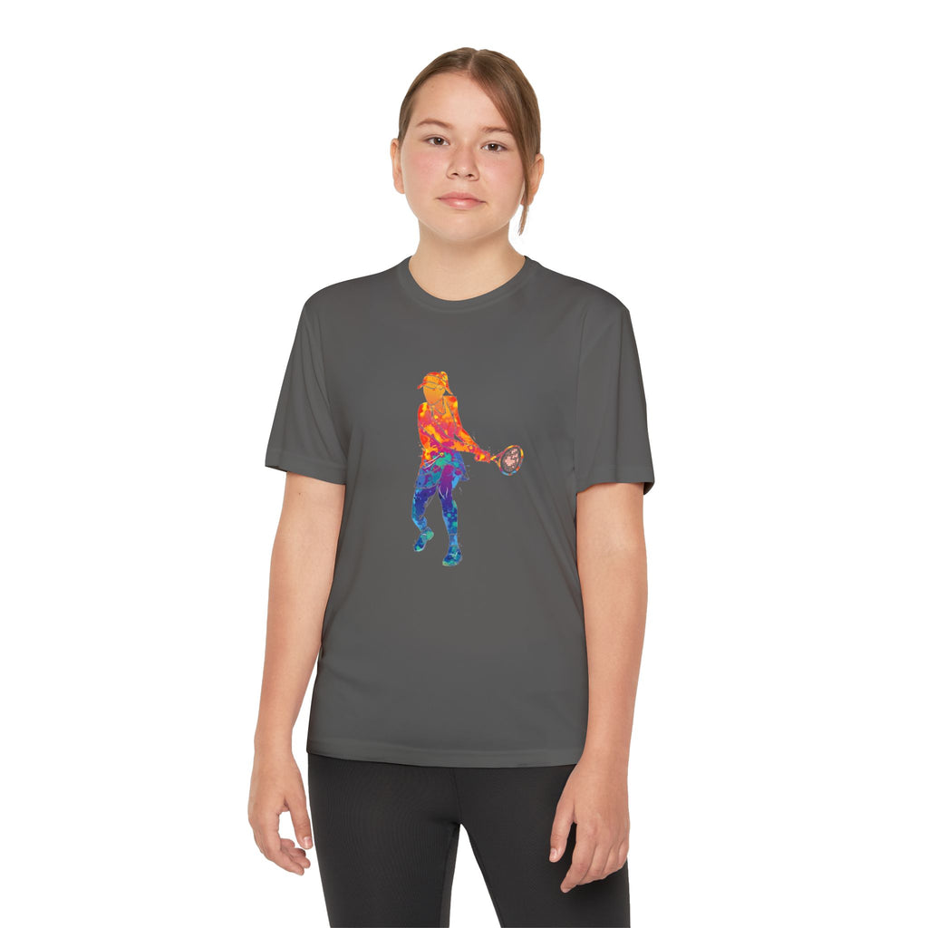 Tennis Youth Sports Graphic Tee, Cool Athletic Shirt for Kids, Perfect for Sports Events, Team Spirit, Birthday Gift, Summer Activities