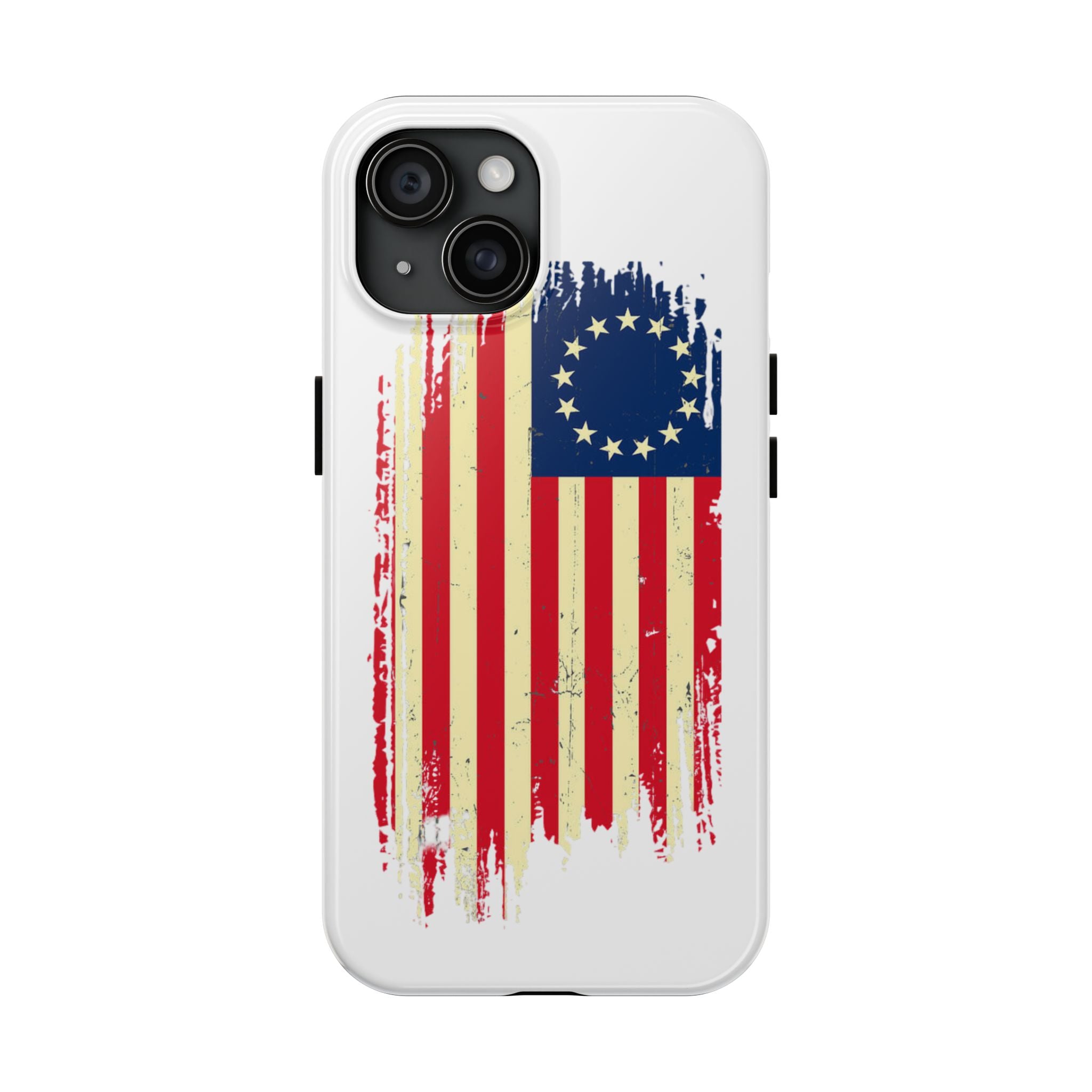 Patriotic Phone Cases with Vintage Flag Design, Tough Case for Independence Day, Memorial Day, 4th of July, Gift for Veterans, USA Pride