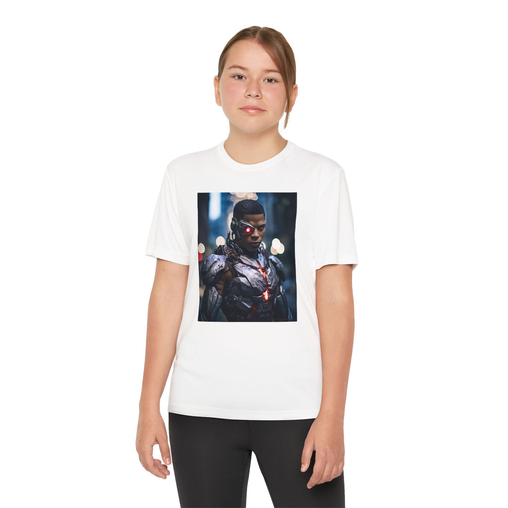 Cyborg Superhero Marvel Patriotic, Kids Graphic T-Shirt, Boys Hero Top, Girls Comic Book Clothing, Birthday