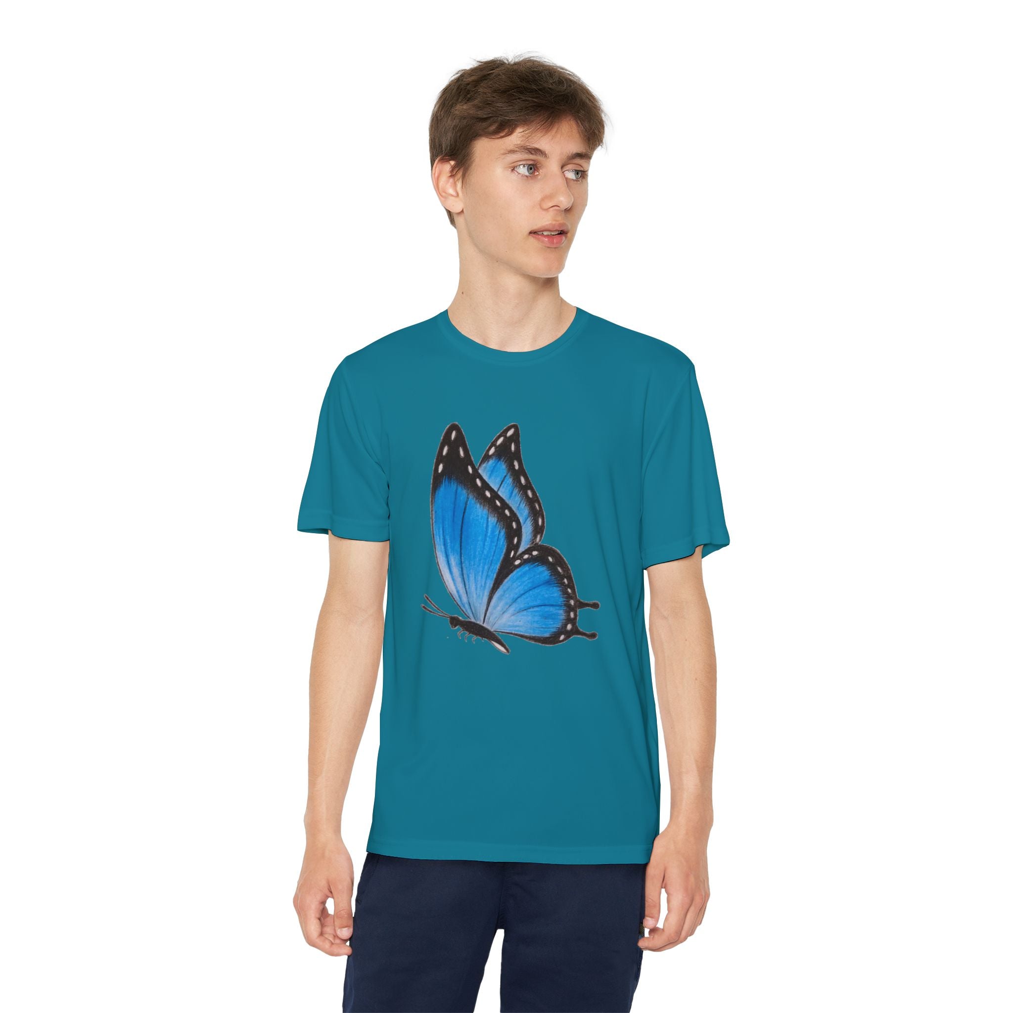 Butterffy Youth T-Shirt Sports Graphic Tee, Cool Athletic Shirt for Kids, Perfect for Sports Events, Team Spirit