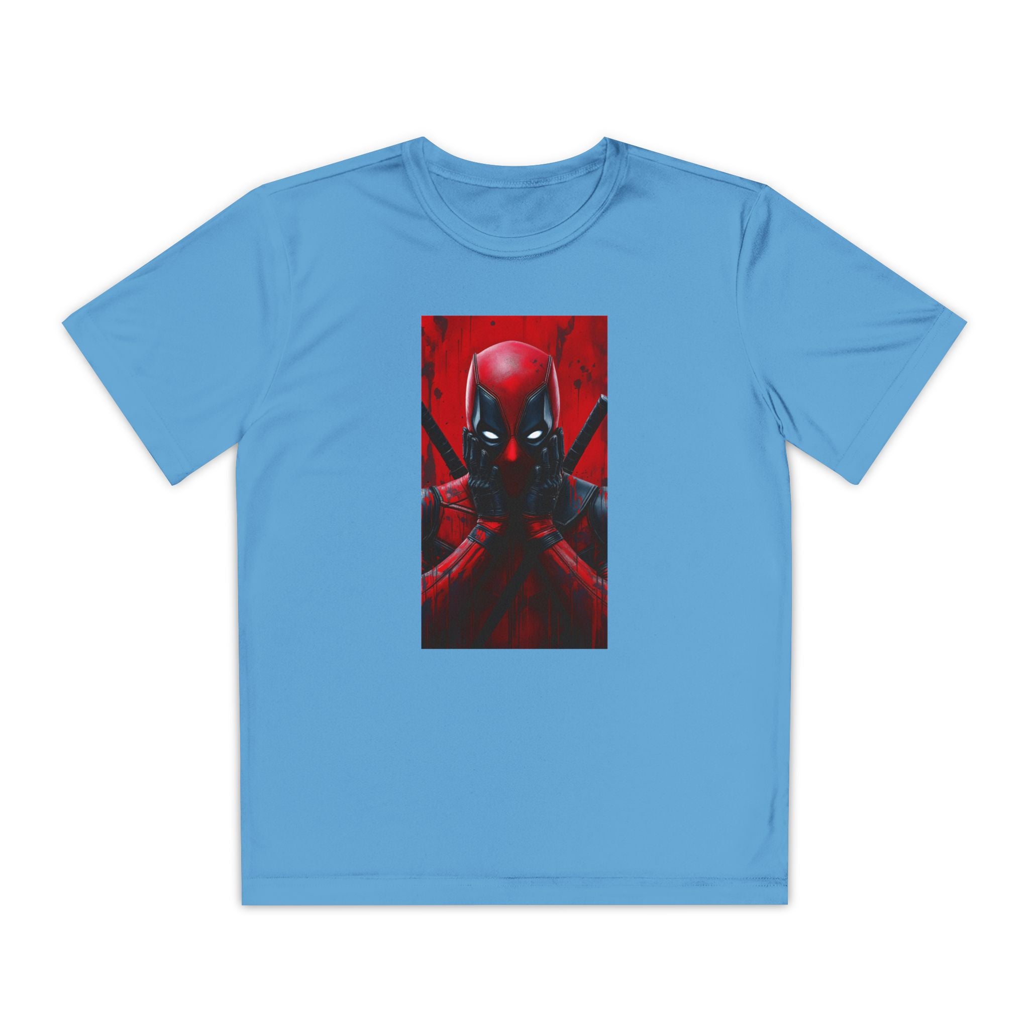 Deadpool Superhero Marvel Patriotic, Kids Graphic T-Shirt, Boys Hero Top, Girls Comic Book Clothing, Birthday