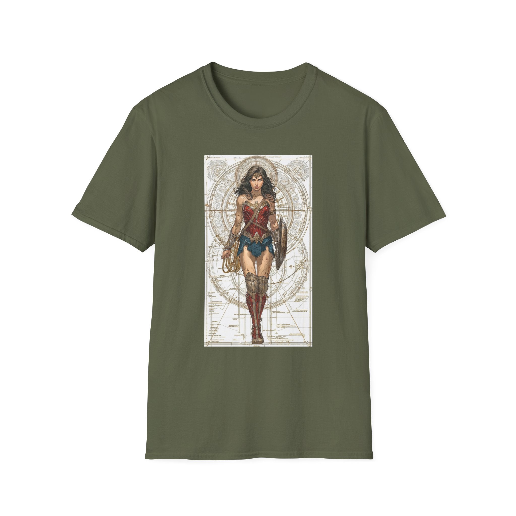 Wonder Woman Marvel T-Shirt - Comic Book Hero Unisex Tee, Graphic Top for Fans, Gift for Geeks, Justice League Shirt, Dark Knight