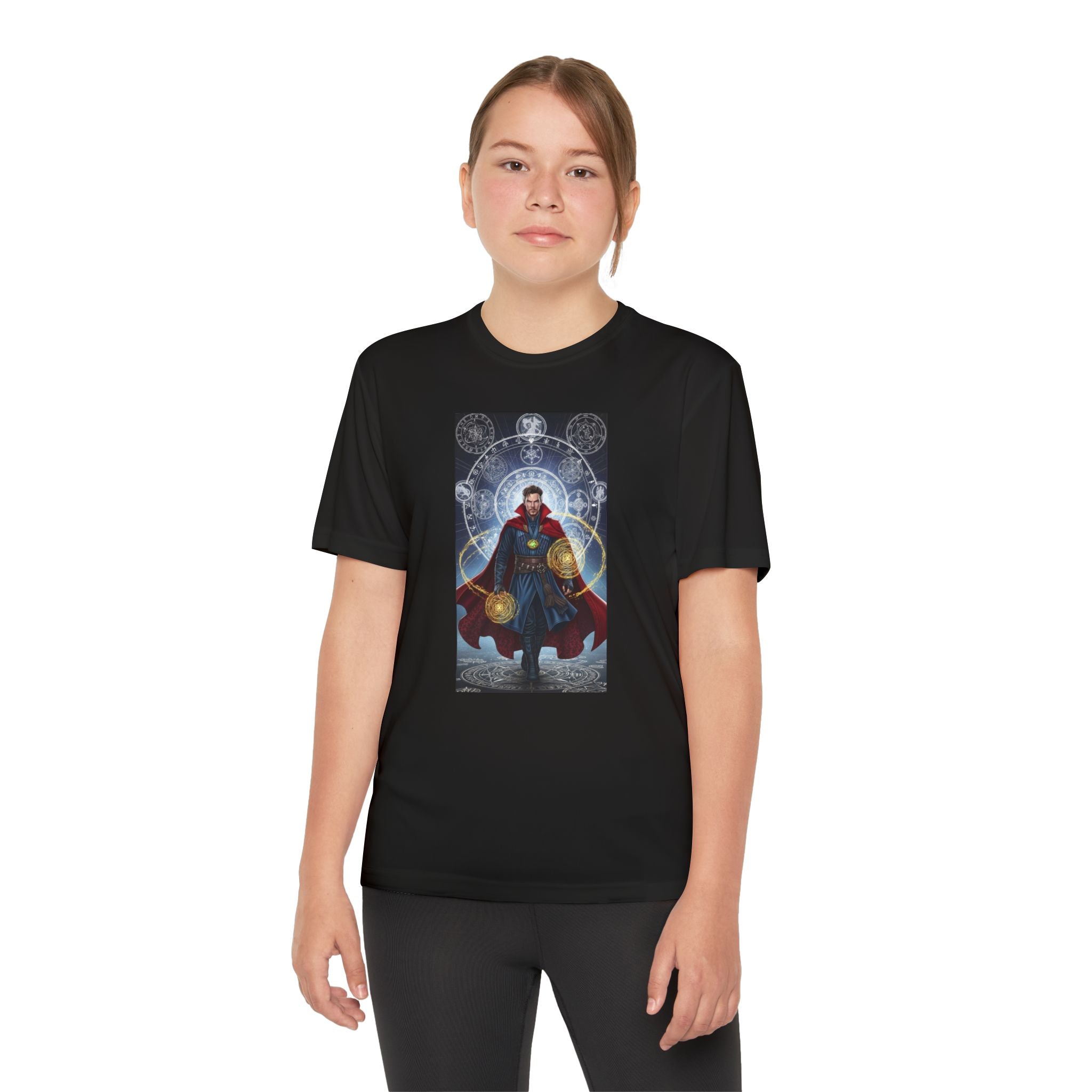 Superhero Youth T-Shirt Sports Graphic Tee, Cool Athletic Shirt for Kids, Perfect for Sports Events, Team Spirit