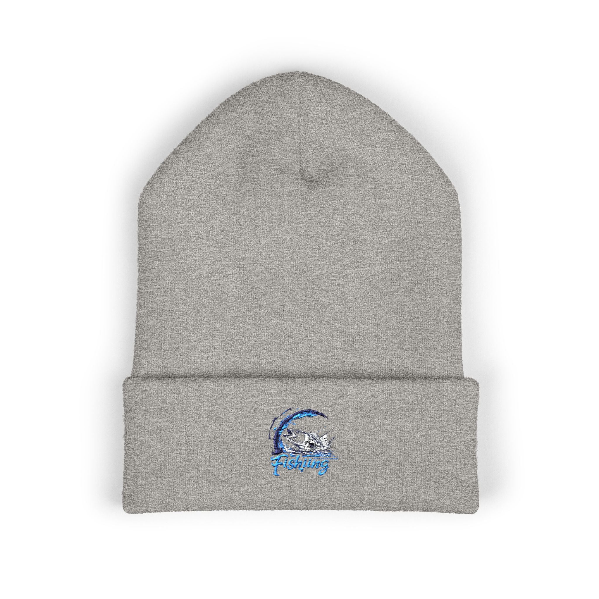 Beanie, Fishing Embroidered Hat for Outdoor Enthusiasts, Angler Gift, Fisherman Apparel, Winter Headwear, Knit Cap