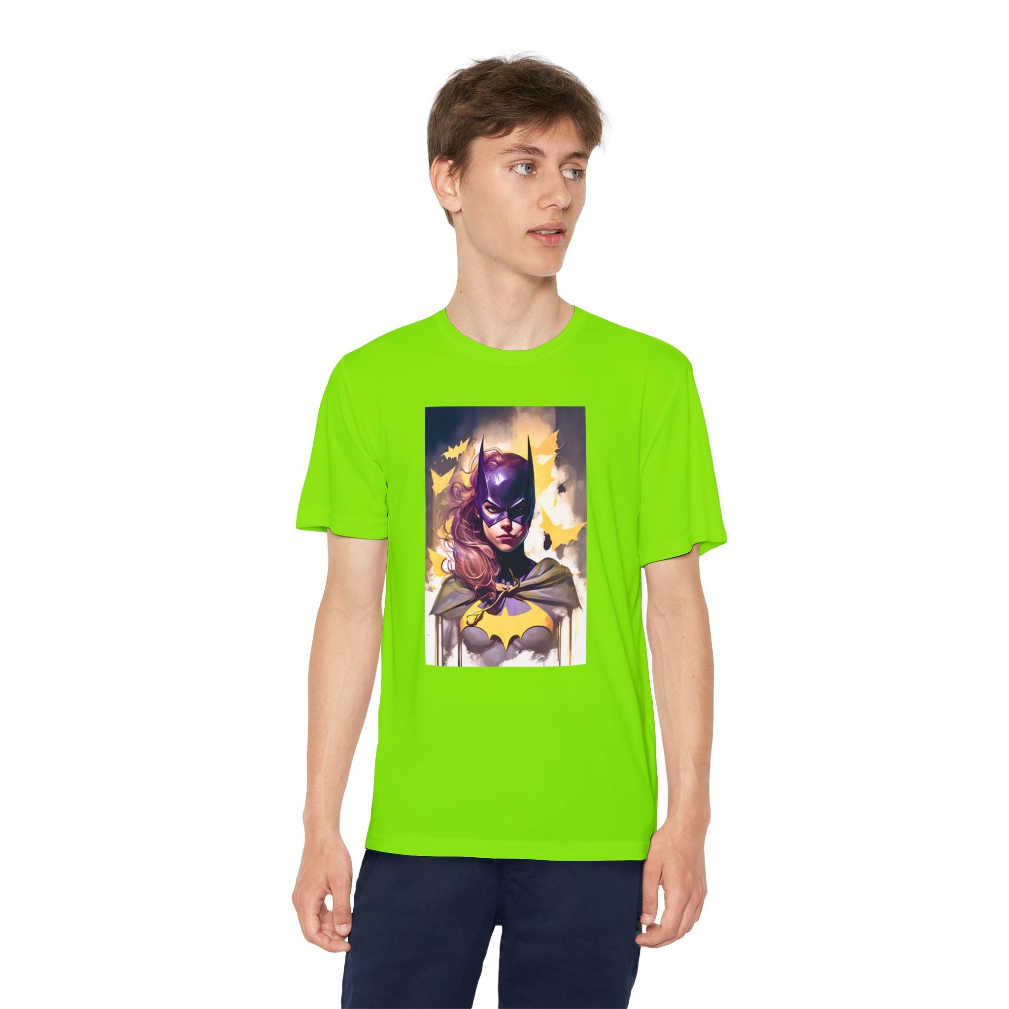 Superhero Youth T-Shirt Sports Graphic Tee, Cool Athletic Shirt for Kids