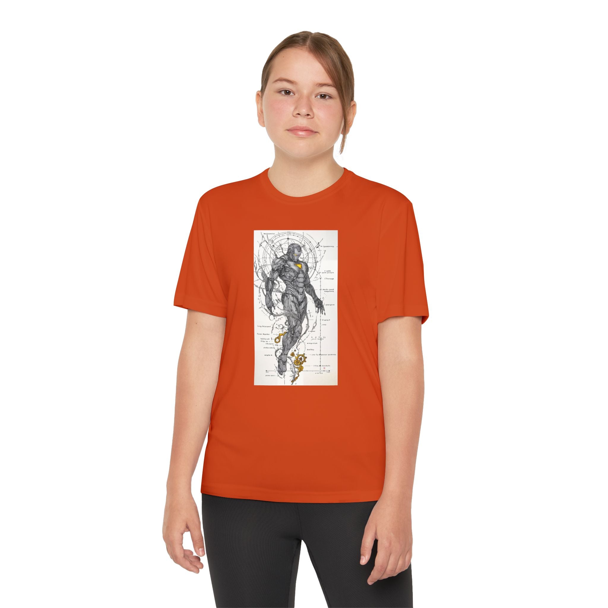 Superhero Youth T-Shirt Sports Graphic Tee, Cool Athletic Shirt for Kids