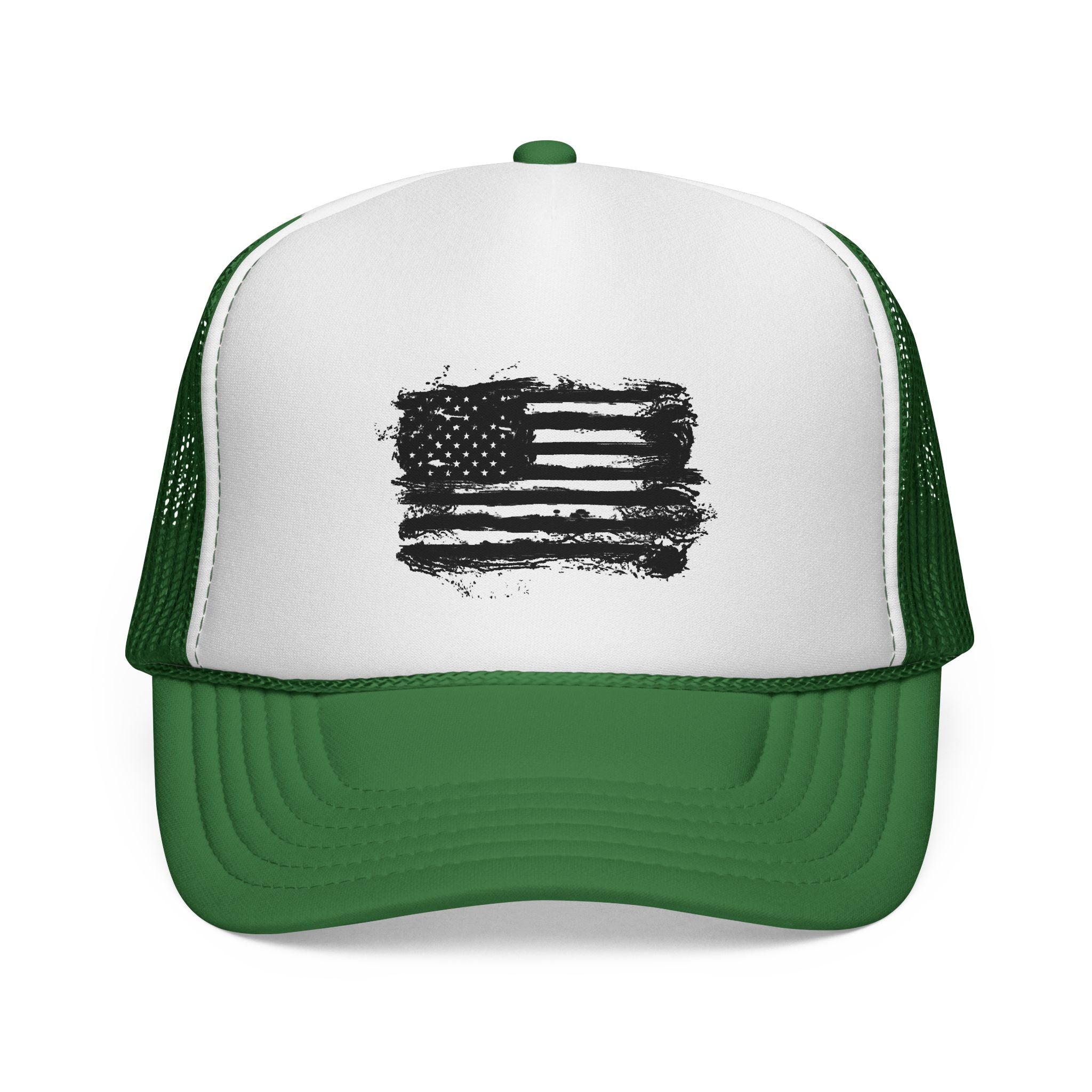 Patriotic Trucker Cap with American Flag Design, USA Hat, Summer Fashion, Outdoors Gear, Gift for Veterans, BBQ, 4th of July