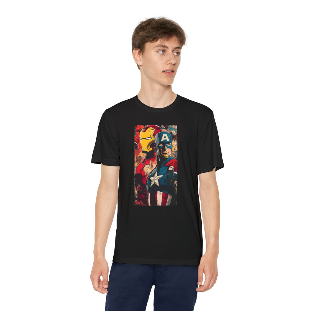 Advengers Youth T-Shirt Sports Graphic Tee, Cool Athletic Shirt for Kids, Perfect for Sports Events, Team Spirit