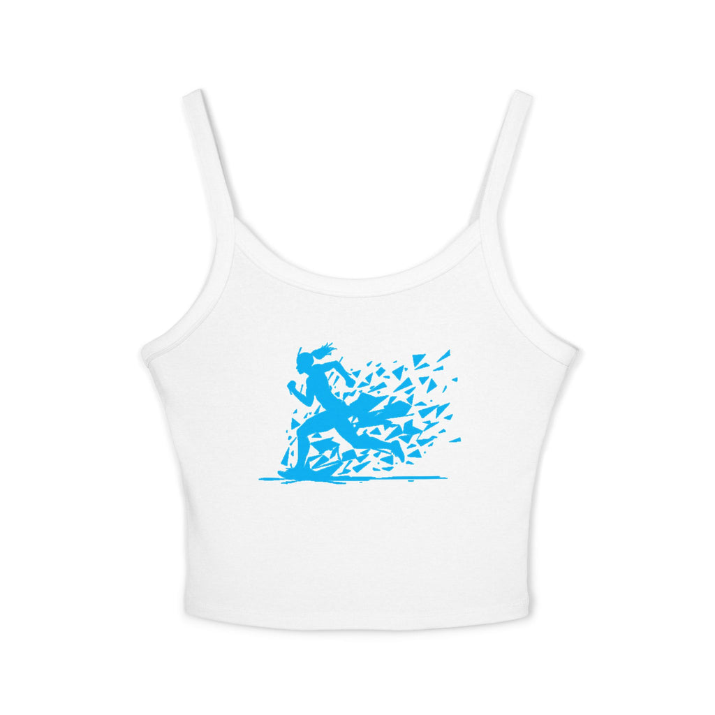 Running Woman Tank Top, Athletic Workout Top, Fitness Sleeveless Shirt, Jogging Muscle Tee, Exercise Gym Cami