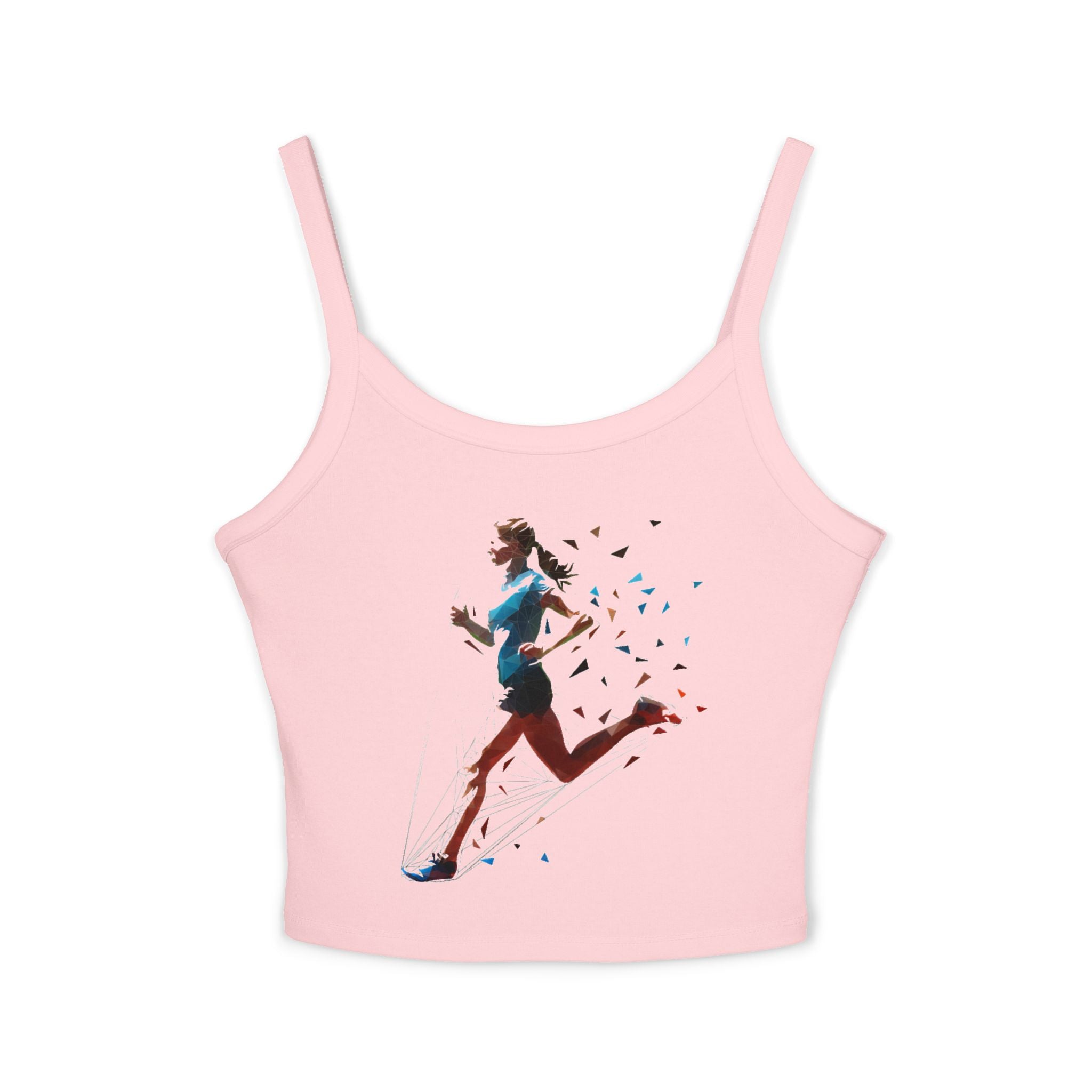 Running Woman Tank Top, Athletic Workout Top, Fitness Sleeveless Shirt, Jogging Muscle Tee, Exercise Gym Cami