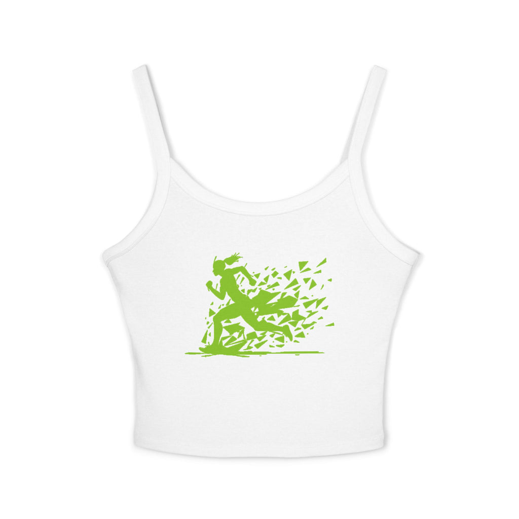 Running Woman Tank Top, Athletic Workout Top, Fitness Sleeveless Shirt, Jogging Muscle Tee, Exercise Gym Cami