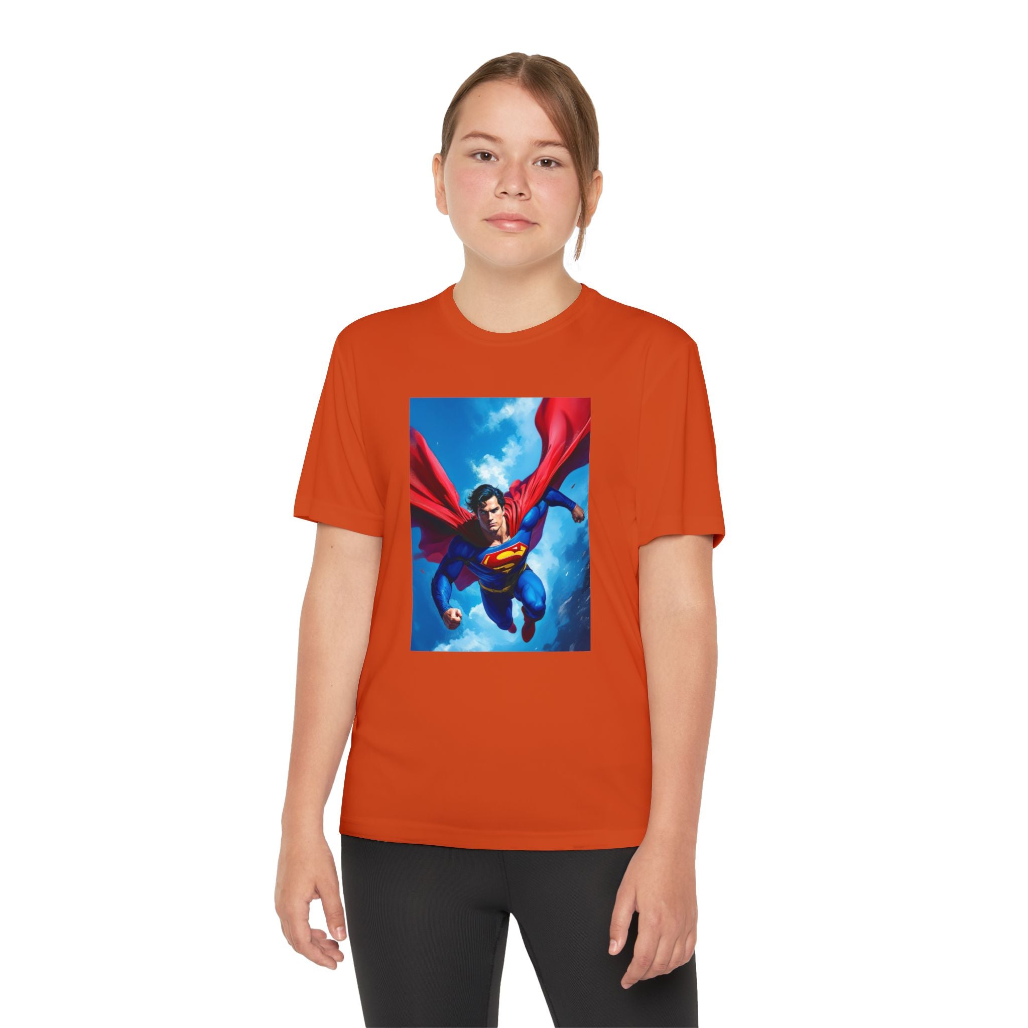 Superman Superhero Marvel T-Shirt, Youth Competitor Tee,  Kids Comic Book Hero Top, Children's Graphic Tee, Youth Super Power T-Shirt