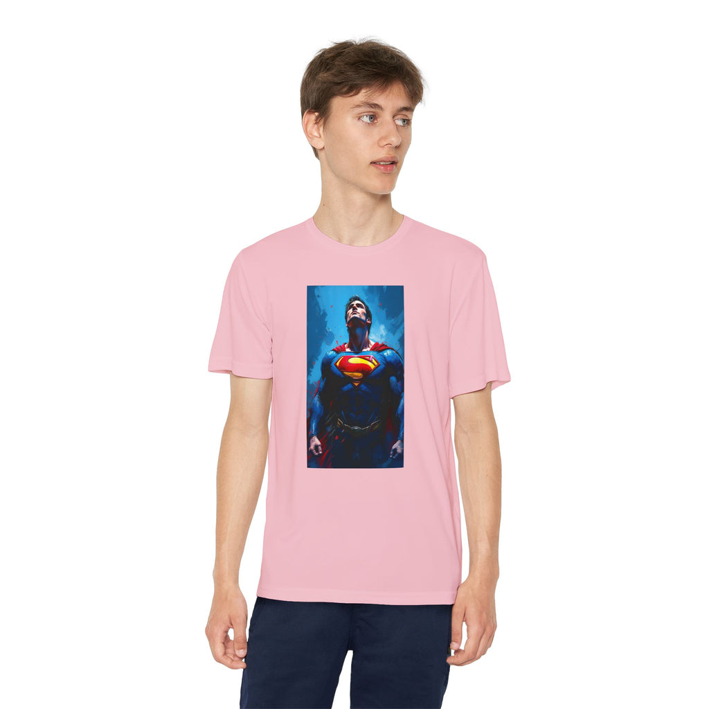 Superman Superhero Marvel T-Shirt, Youth Competitor Tee,  Kids Comic Book Hero Top, Children's Graphic Tee, Youth Super Power T-Shirt