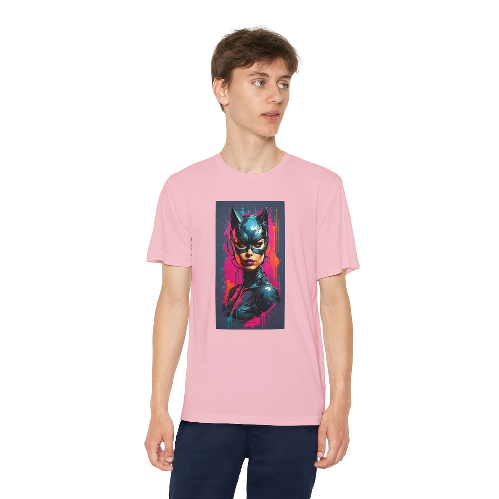 Superhero Youth T-Shirt Sports Graphic Tee, Cool Athletic Shirt for Kids
