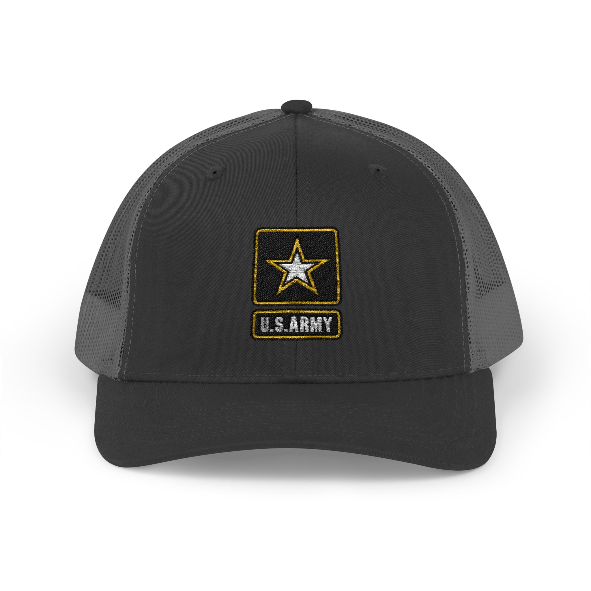 US Army Snapback Trucker Cap with Thin Red Line Design, Ideal for First Responders, Supportive Gifts, Memorials, Everyday Wear