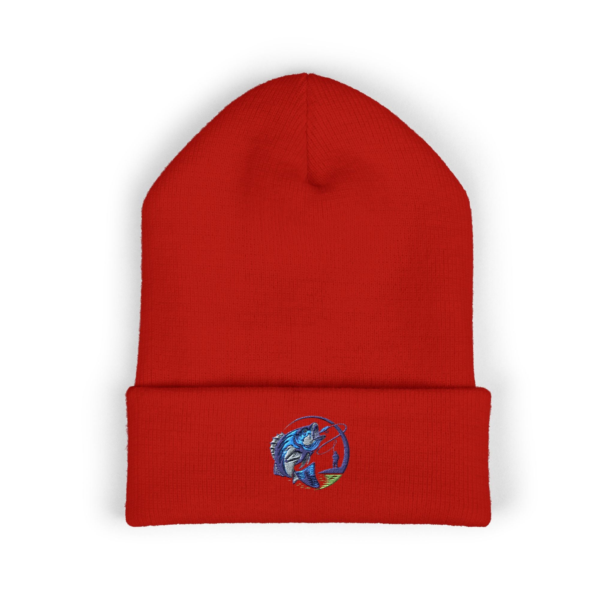 Embroidered Fishing Beanie, Fisherman Gift, Outdoor Apparel, Fishing Gear, Angler Hat, Fishing Lure Beanie