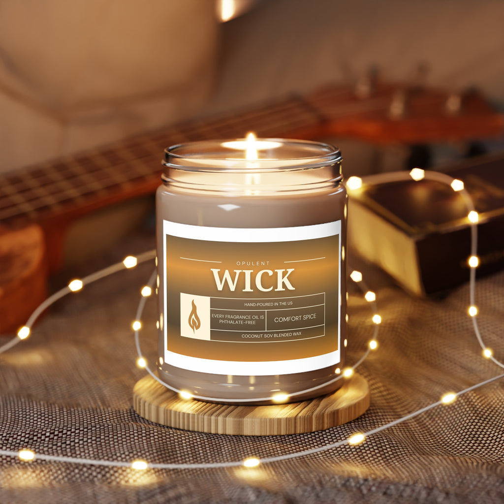 Soy Candles, OPULENT Wick, Hand-poured in the US, White Lid, 9oz, Aromatherapy, Relaxation, Home Decor, Gift, Scented Candles