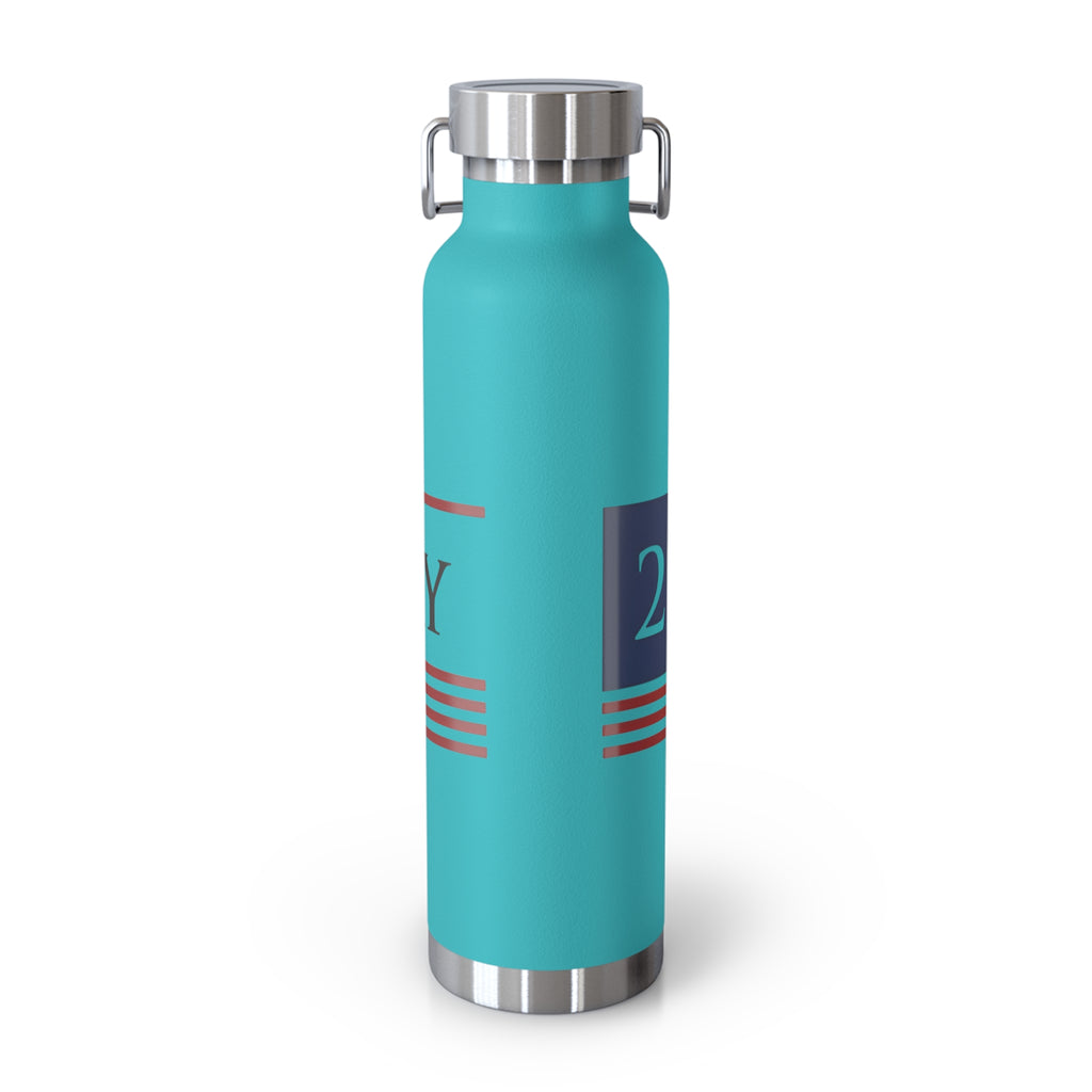 22 A Day Patriotic Copper Insulated Water Bottle