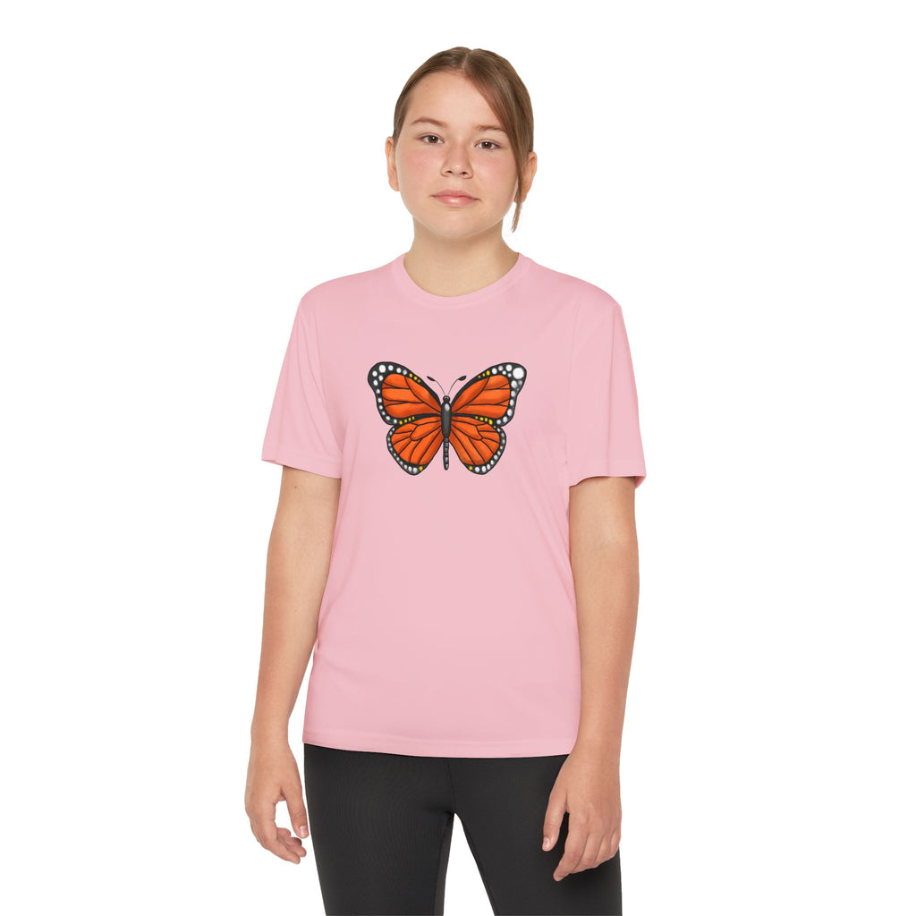 Butterffy Youth T-Shirt Sports Graphic Tee, Cool Athletic Shirt for Kids, Perfect for Sports Events, Team Spirit