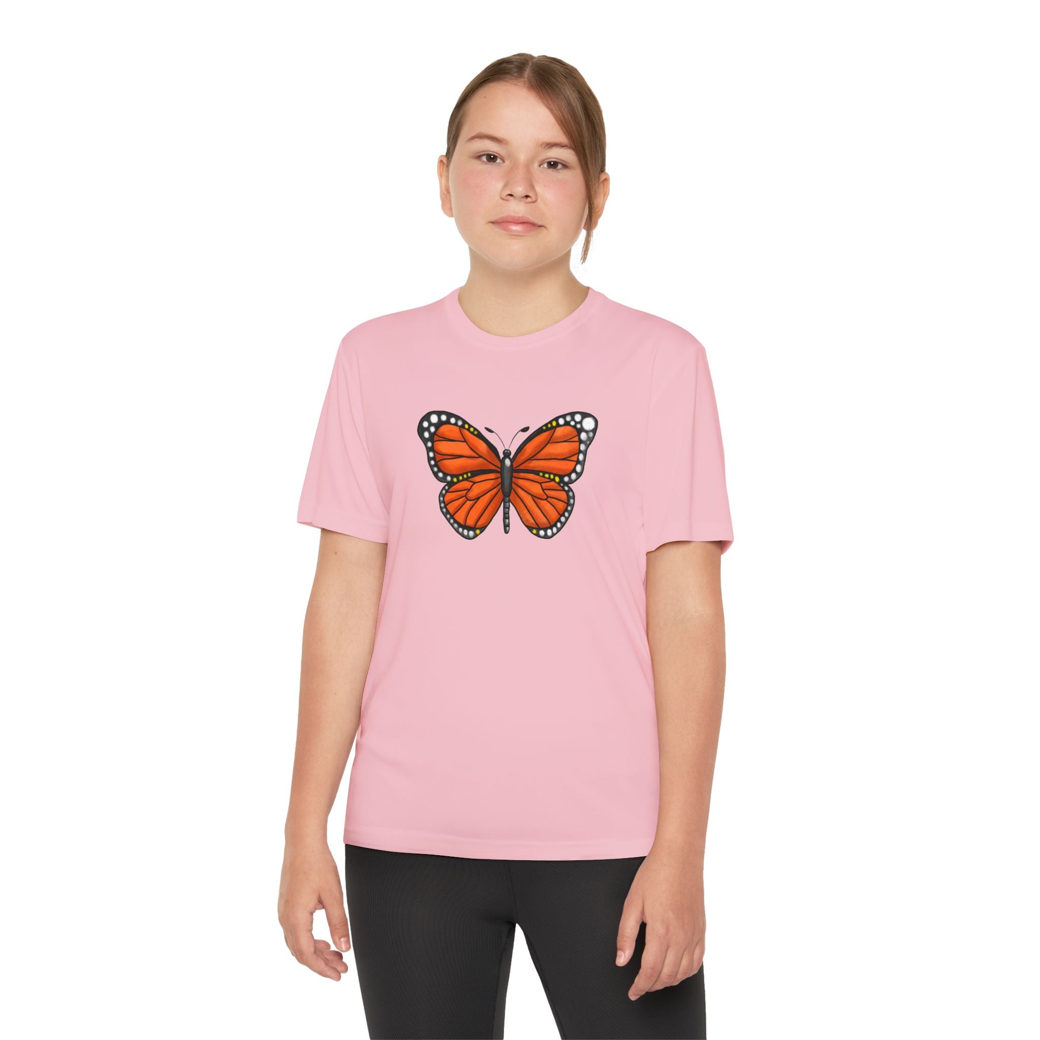 Butterffy Youth T-Shirt Sports Graphic Tee, Cool Athletic Shirt for Kids, Perfect for Sports Events, Team Spirit