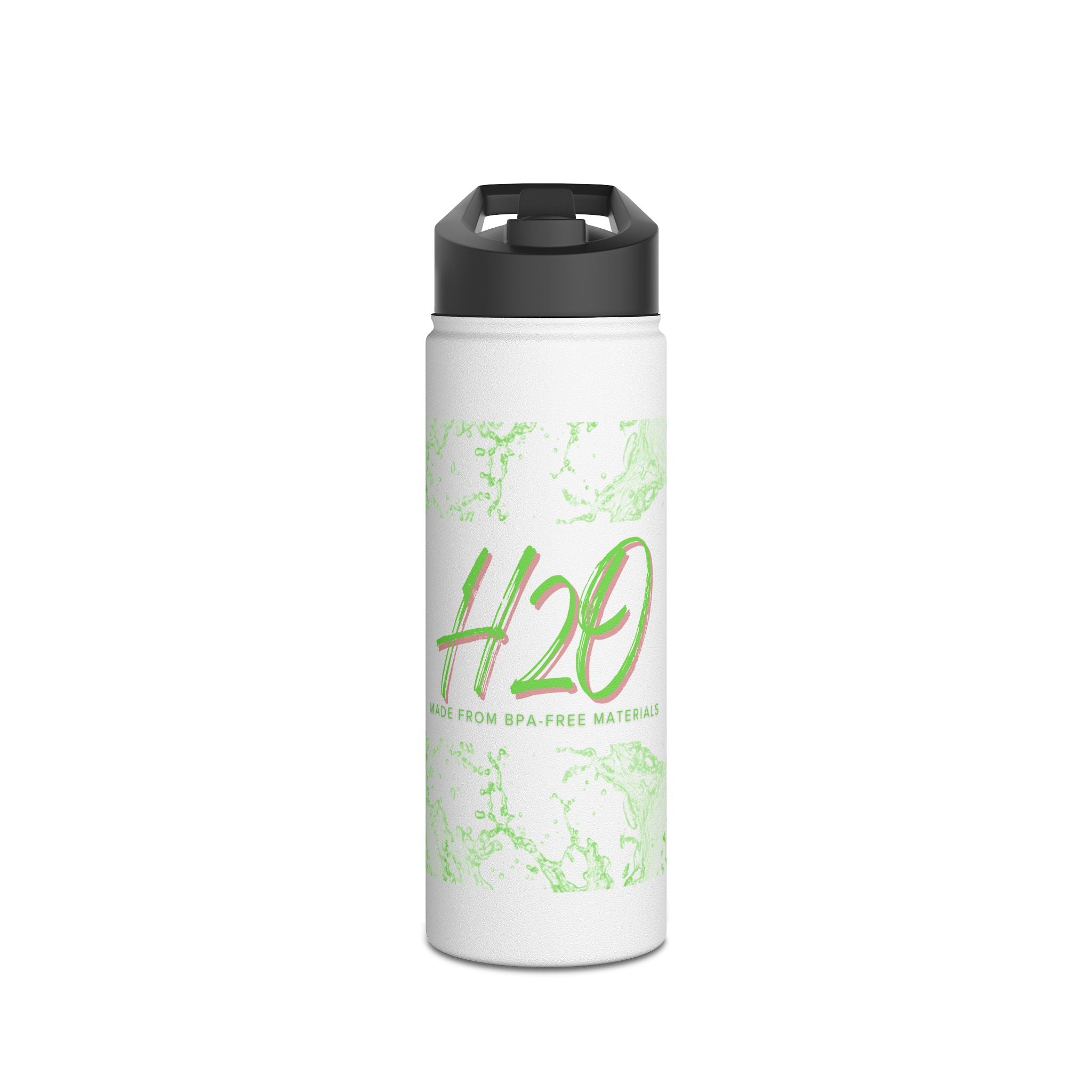 H2O Stainless Steel Water Bottle, Eco-Friendly Hydration for Travel, Sports, Yoga, Gifts, Outdoor Adventures