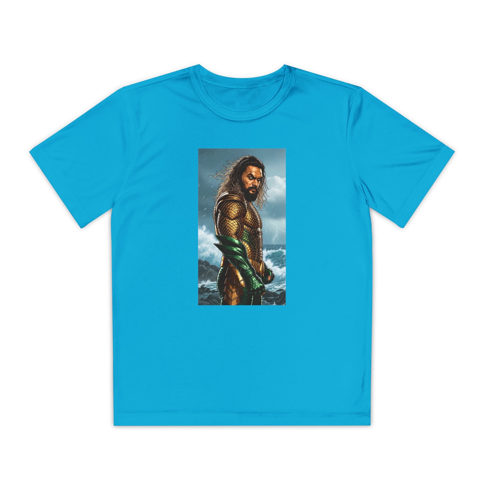 Aquaman Superhero Youth Tee, Kids Superhero Shirt, Child Aquaman T-shirt, Comic Book Tee, Superhero Fan Gift